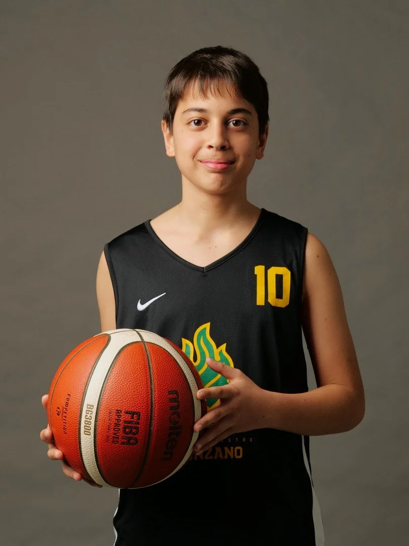 Giocatore u13 maschile della pallacanestro ponzano
