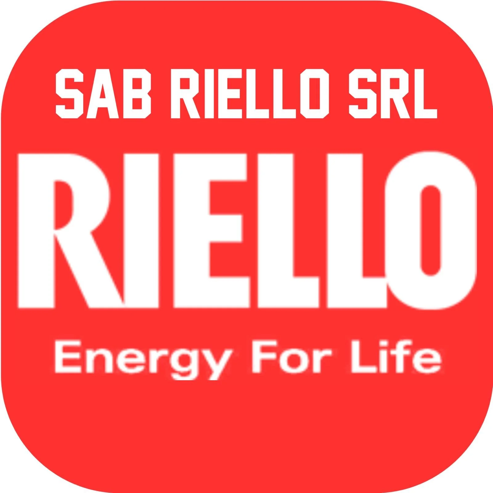 Logo della SAB RIELLO SRL 'Energy for Life', sponsor della Pallacanestro Ponzano.