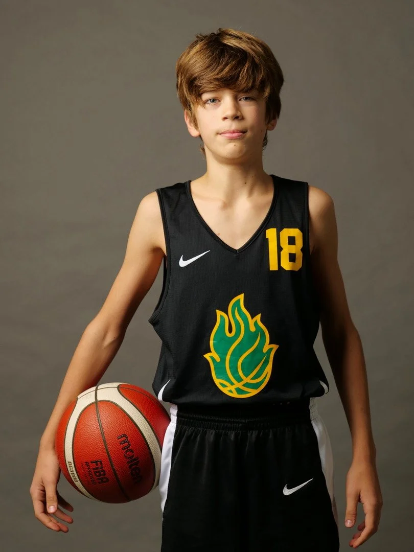 Giocatore u13 maschile della pallacanestro ponzano