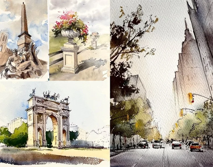 Architecture Sketching