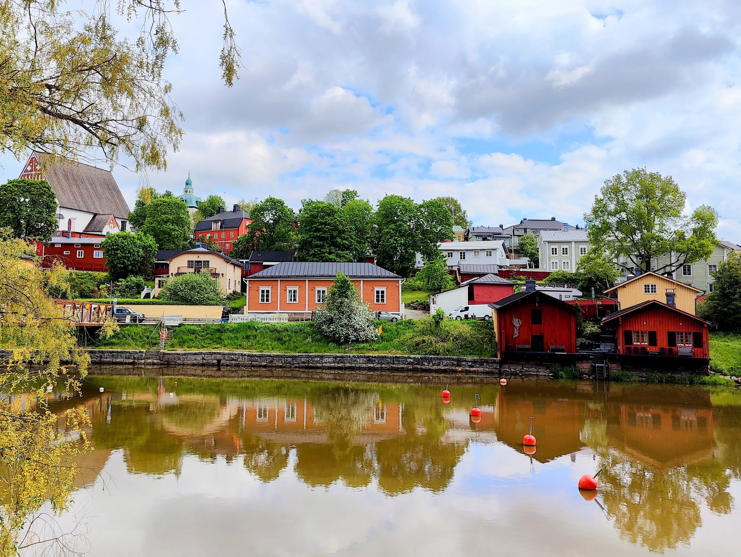 Porvoo riverside view of Old Town