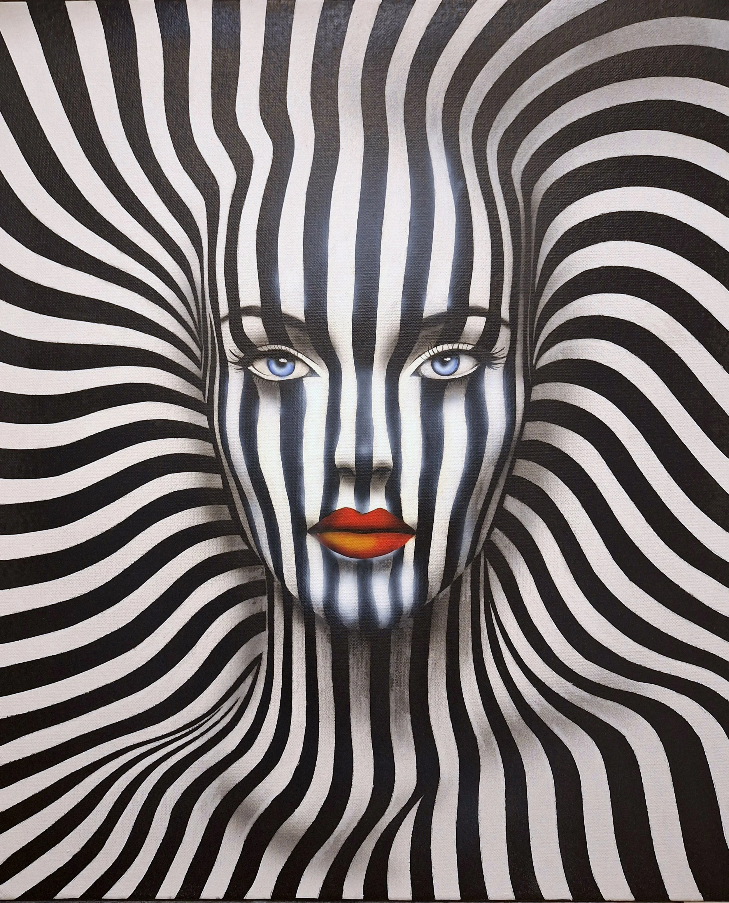 optical illusion 20x24 canvas