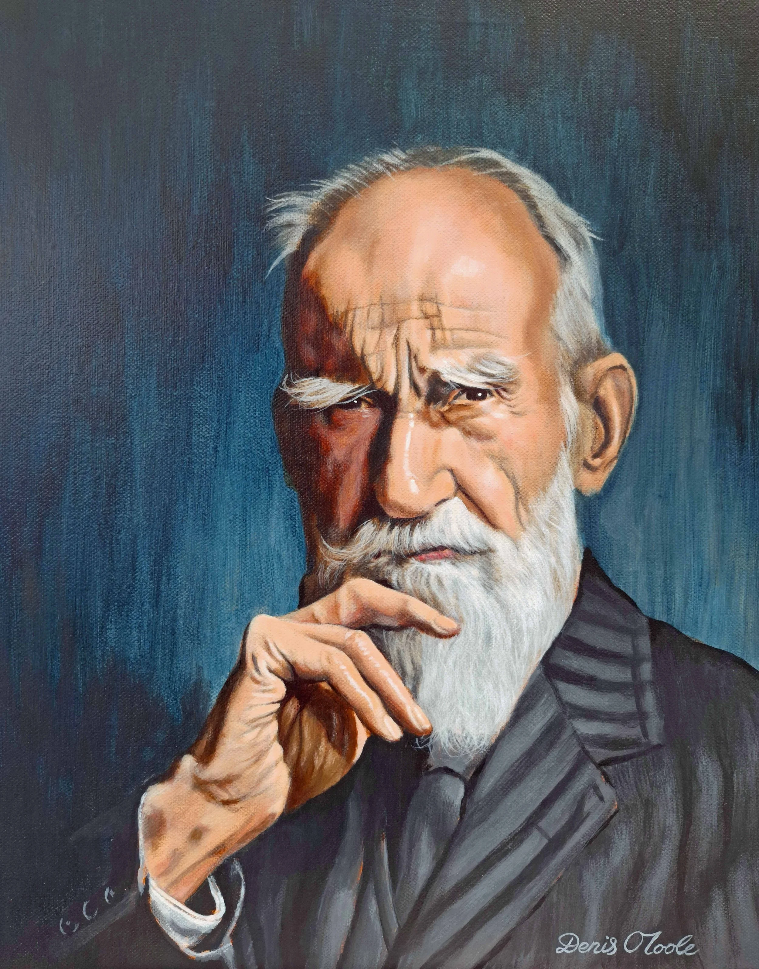 George Bernard Shaw 18x14 canvas