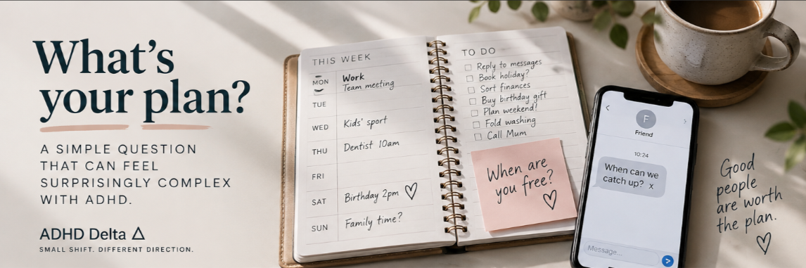ADHD and Planning: Why “What’s Your Plan?” Can Feel So Hard