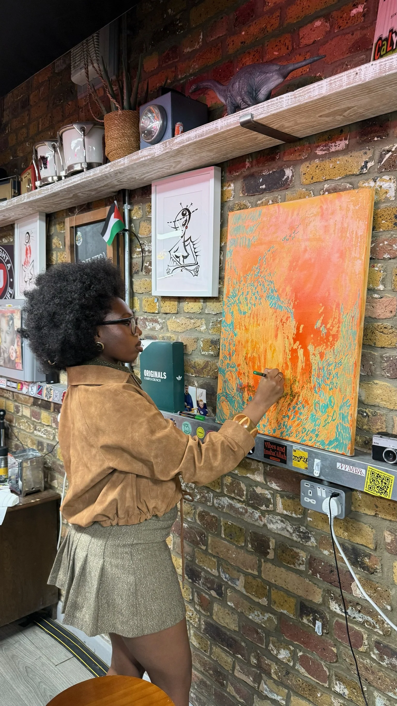 Live Painting for 'Frontlines' Home Radio x Brixton Radio