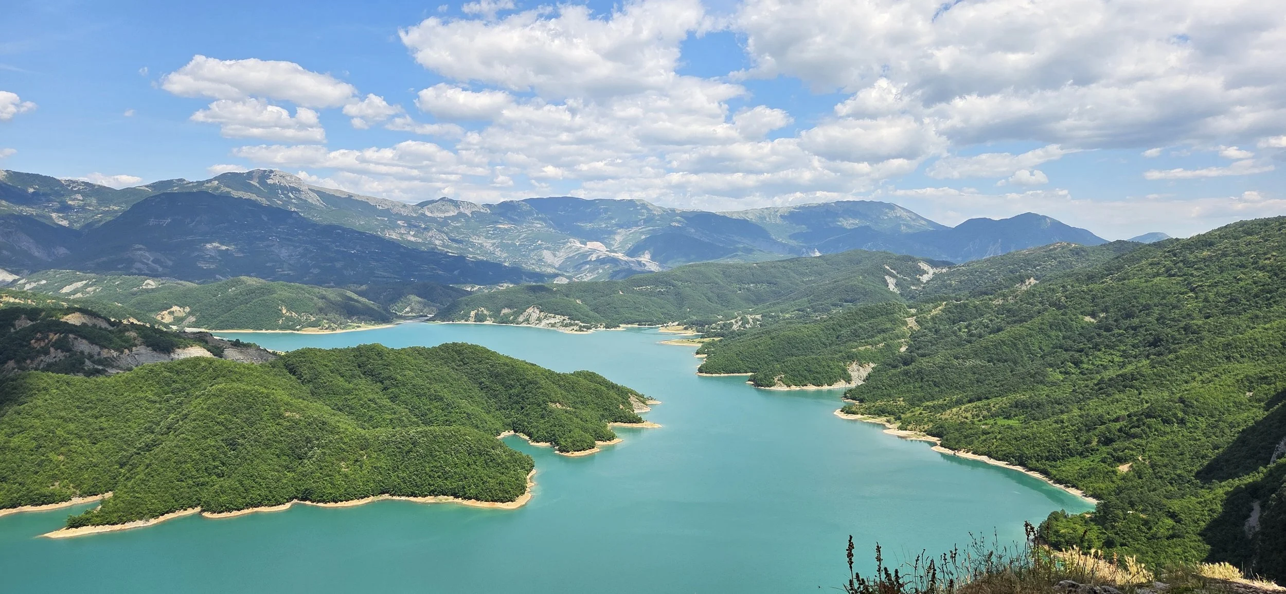 Lake Bovilla from the otherside at Mount Gamti