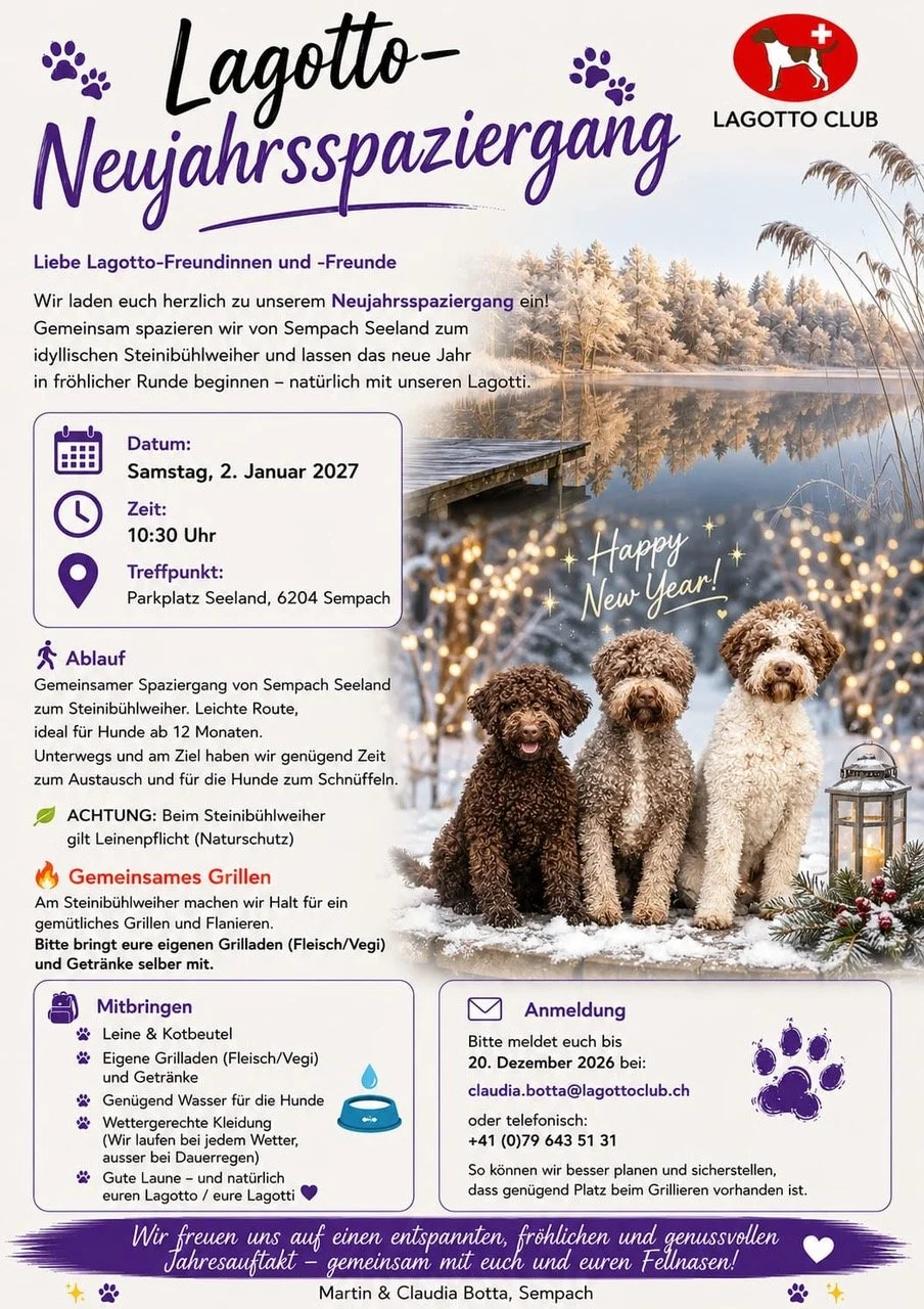Lagotto Neujahrsspaziergang 2027