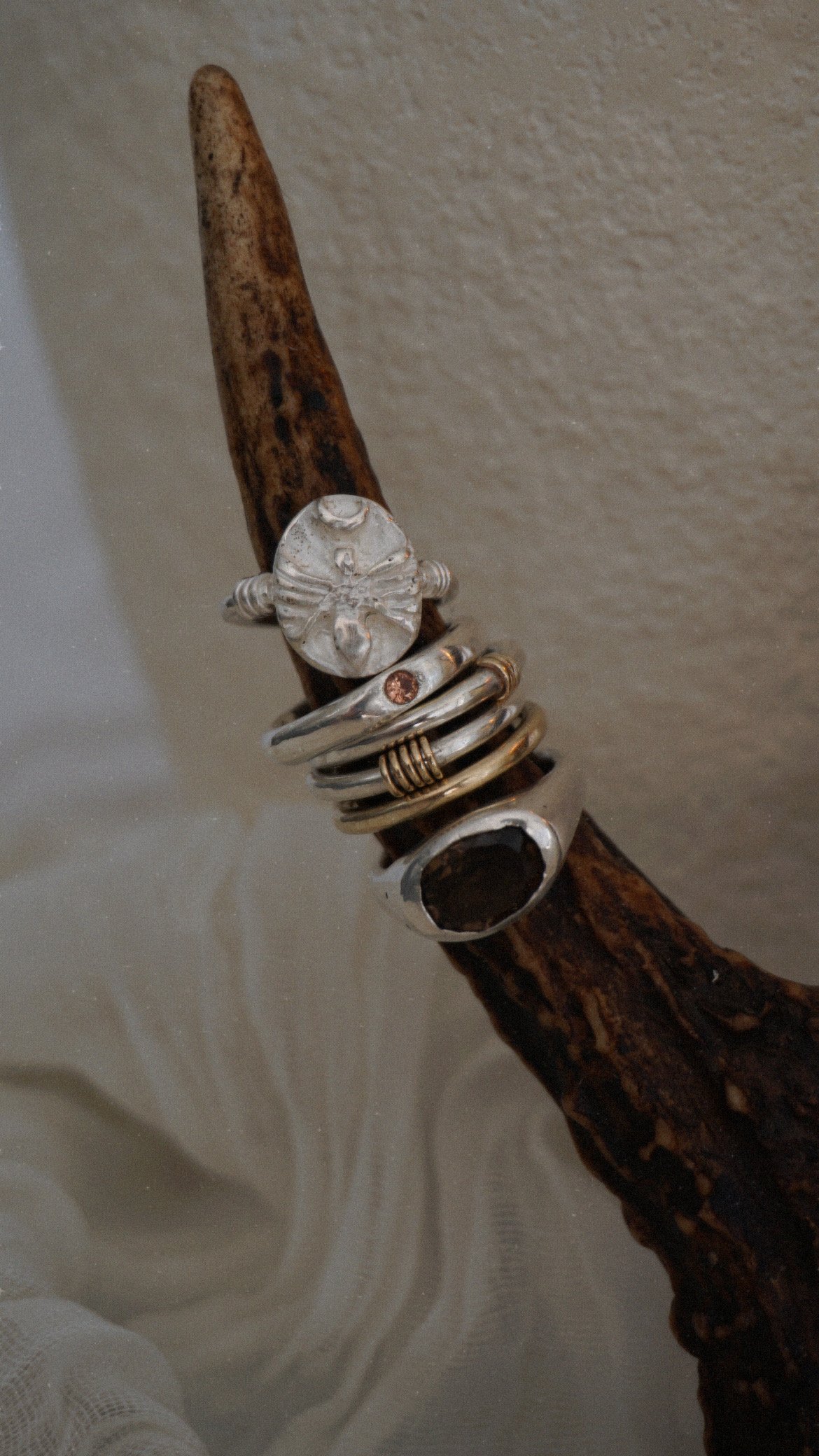 Smoky Quartz Signet Ring