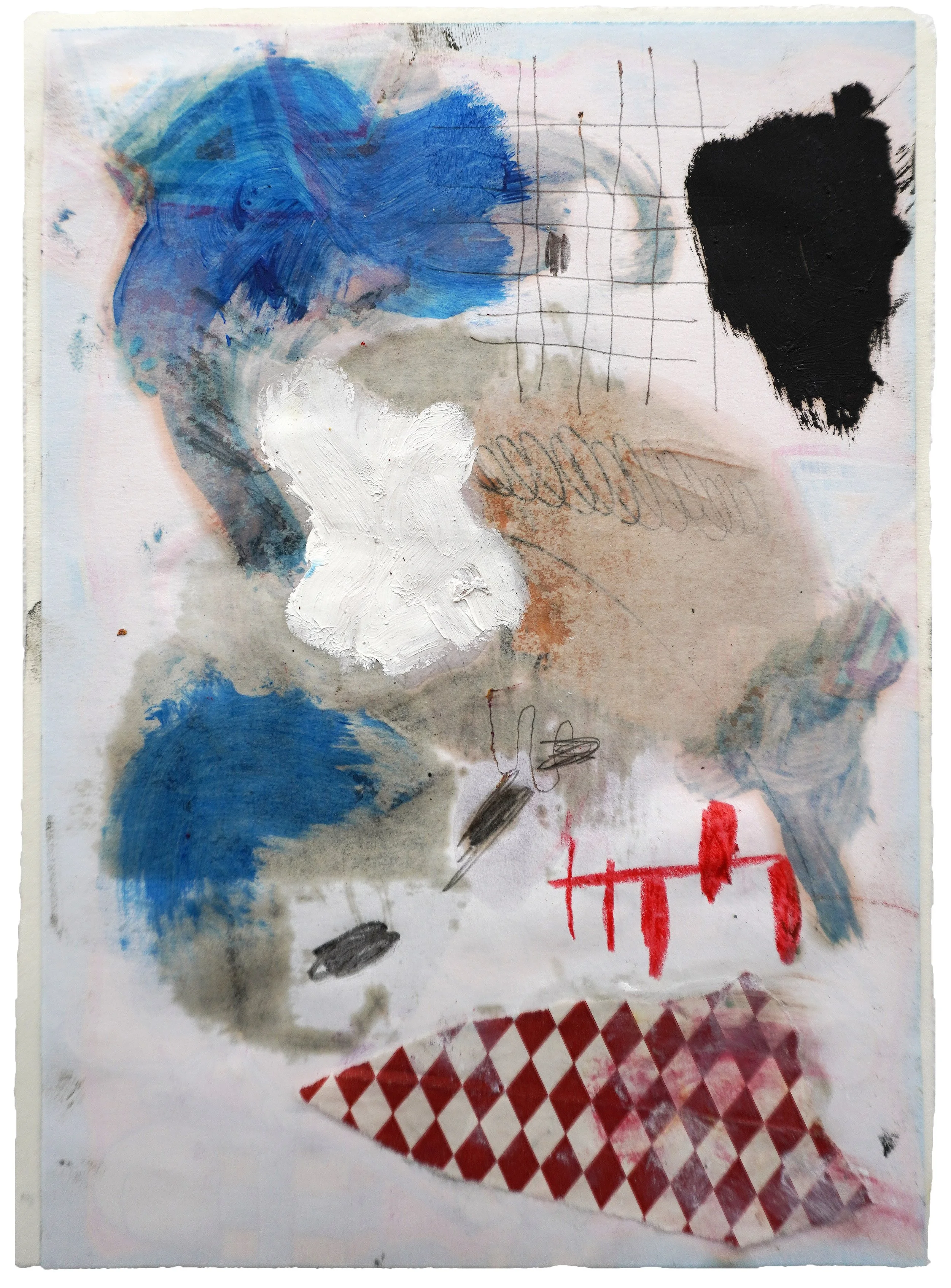 untitled 2024, Mischtechnik auf Papier Collage, DIN A5