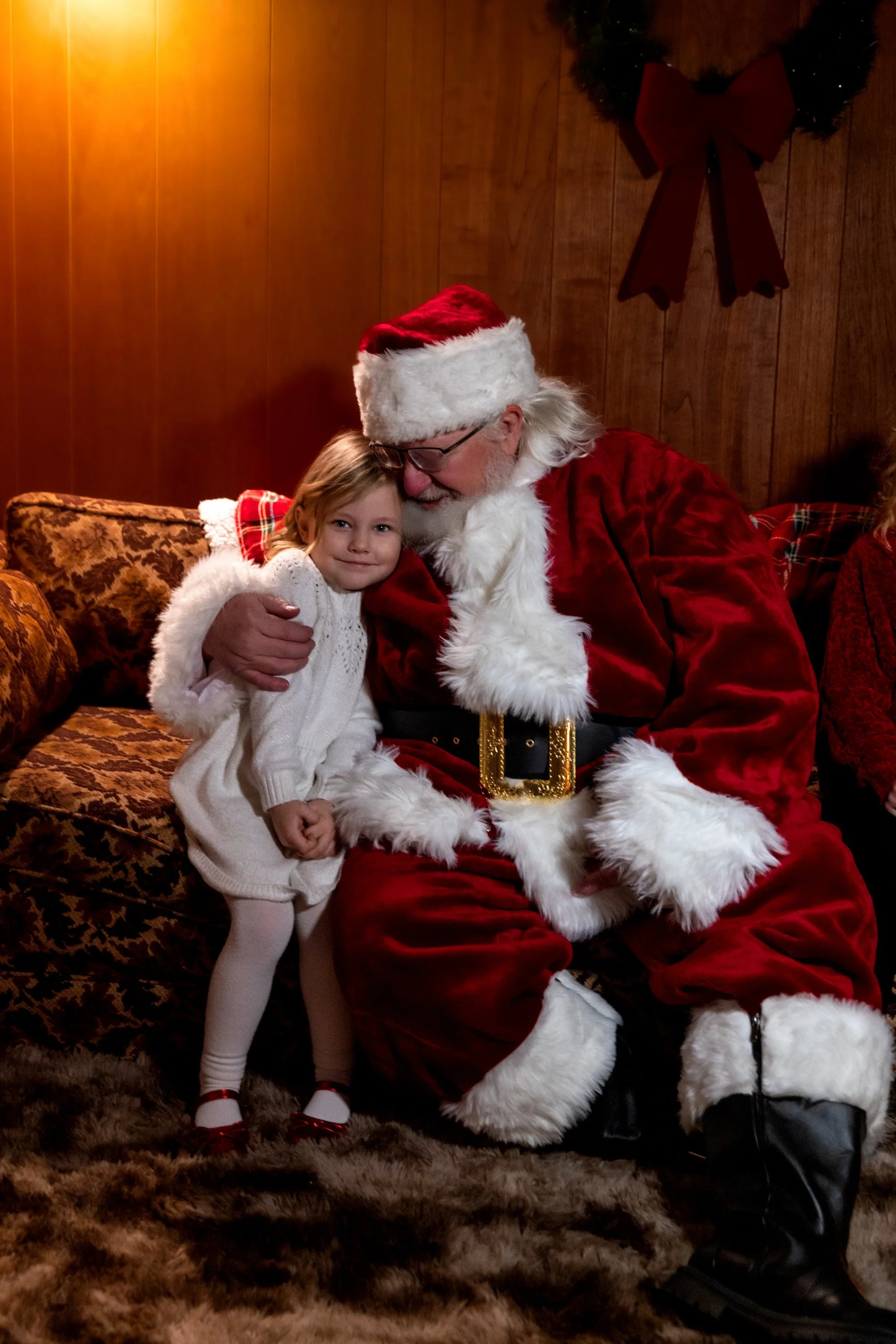 Santa photo at KLT A-Frame