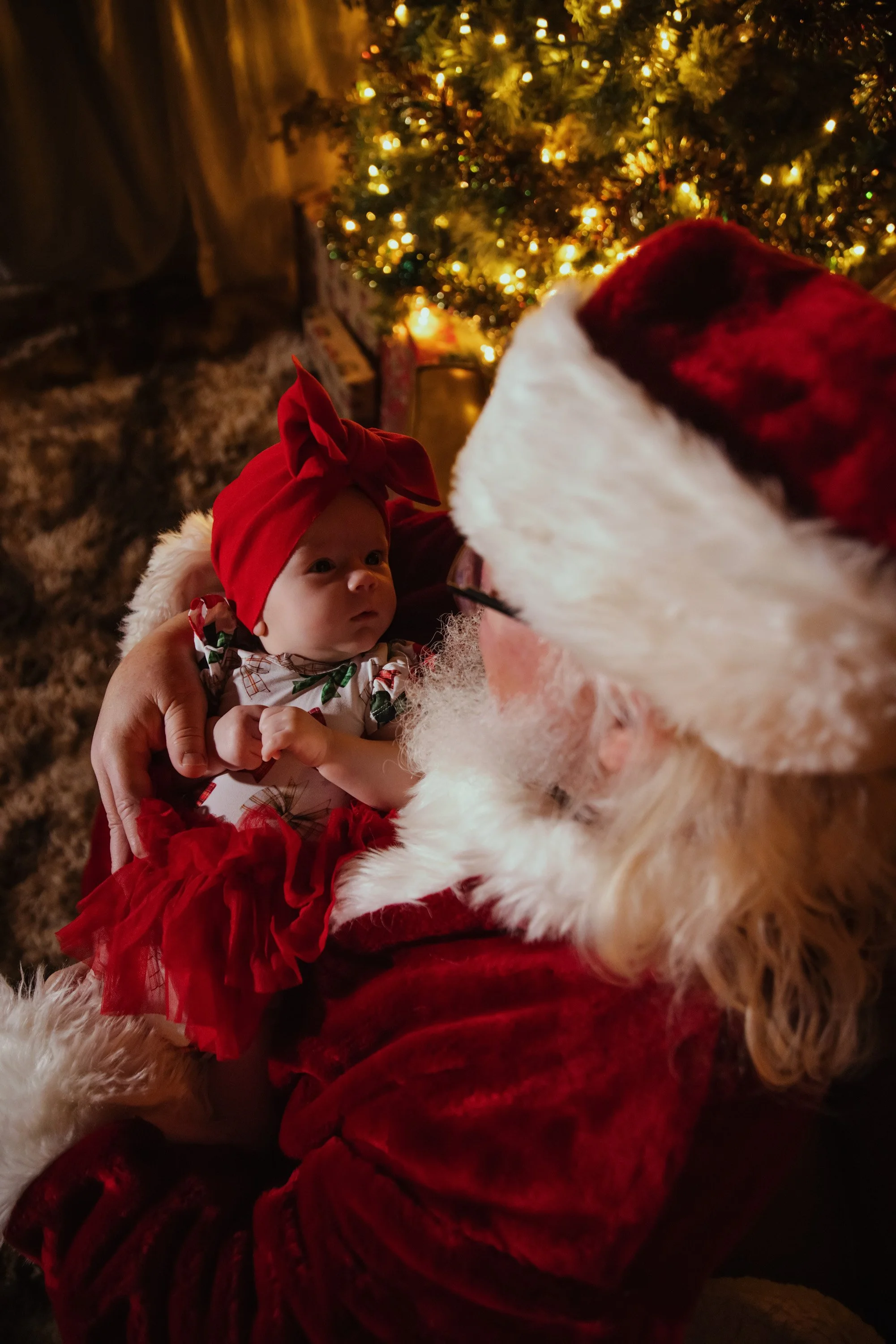 Santa photo at KLT A-Frame