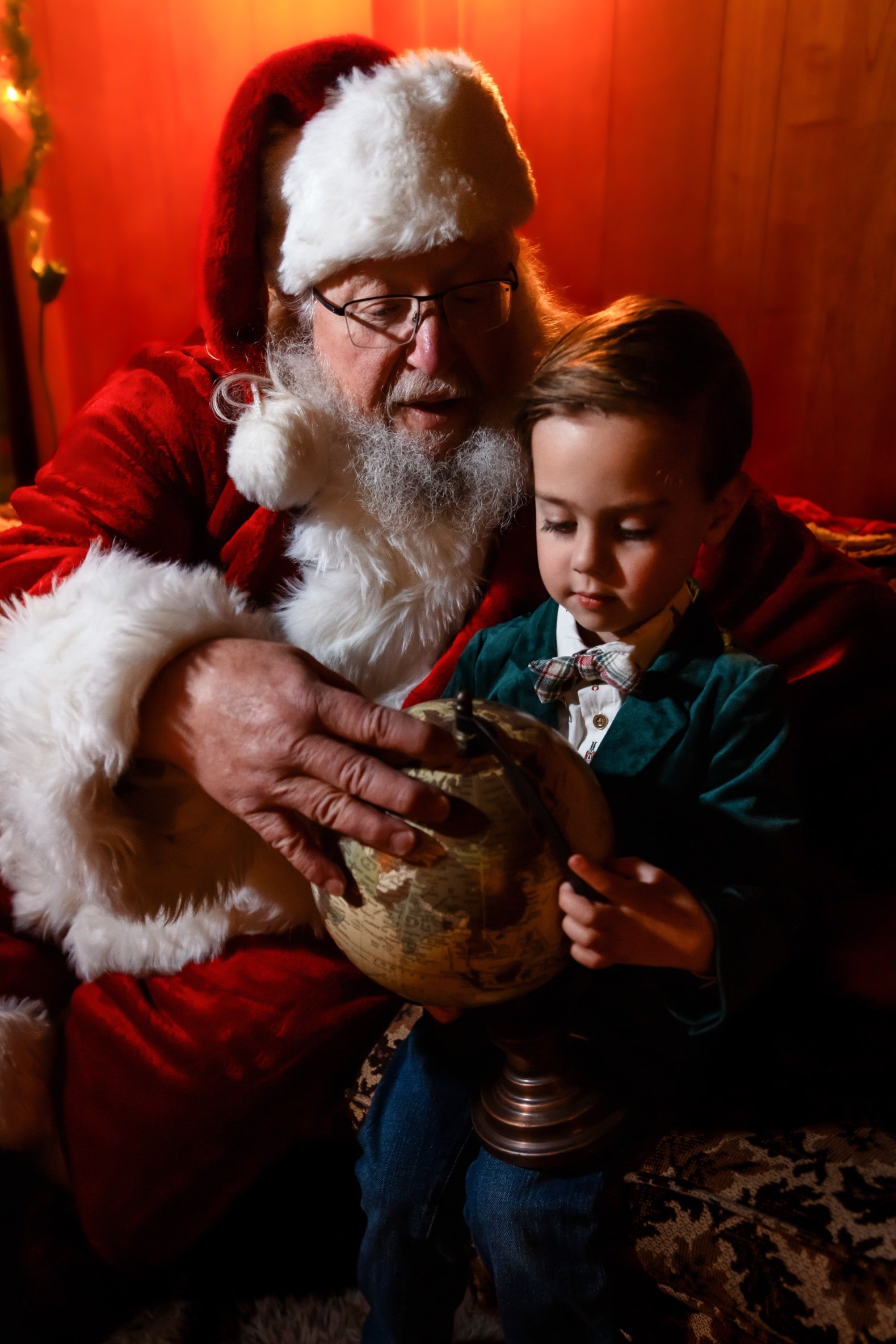 Santa photo at KLT A-Frame