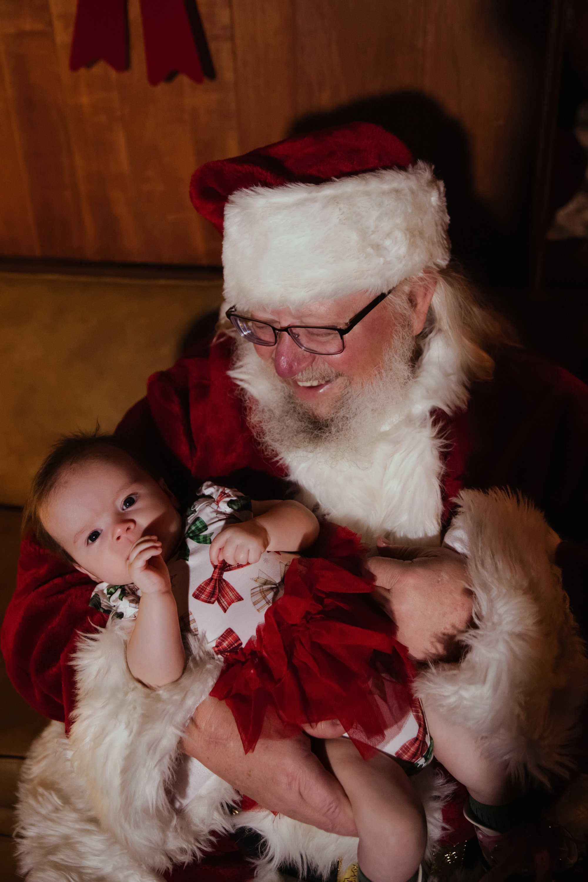 Santa photo at KLT A-Frame