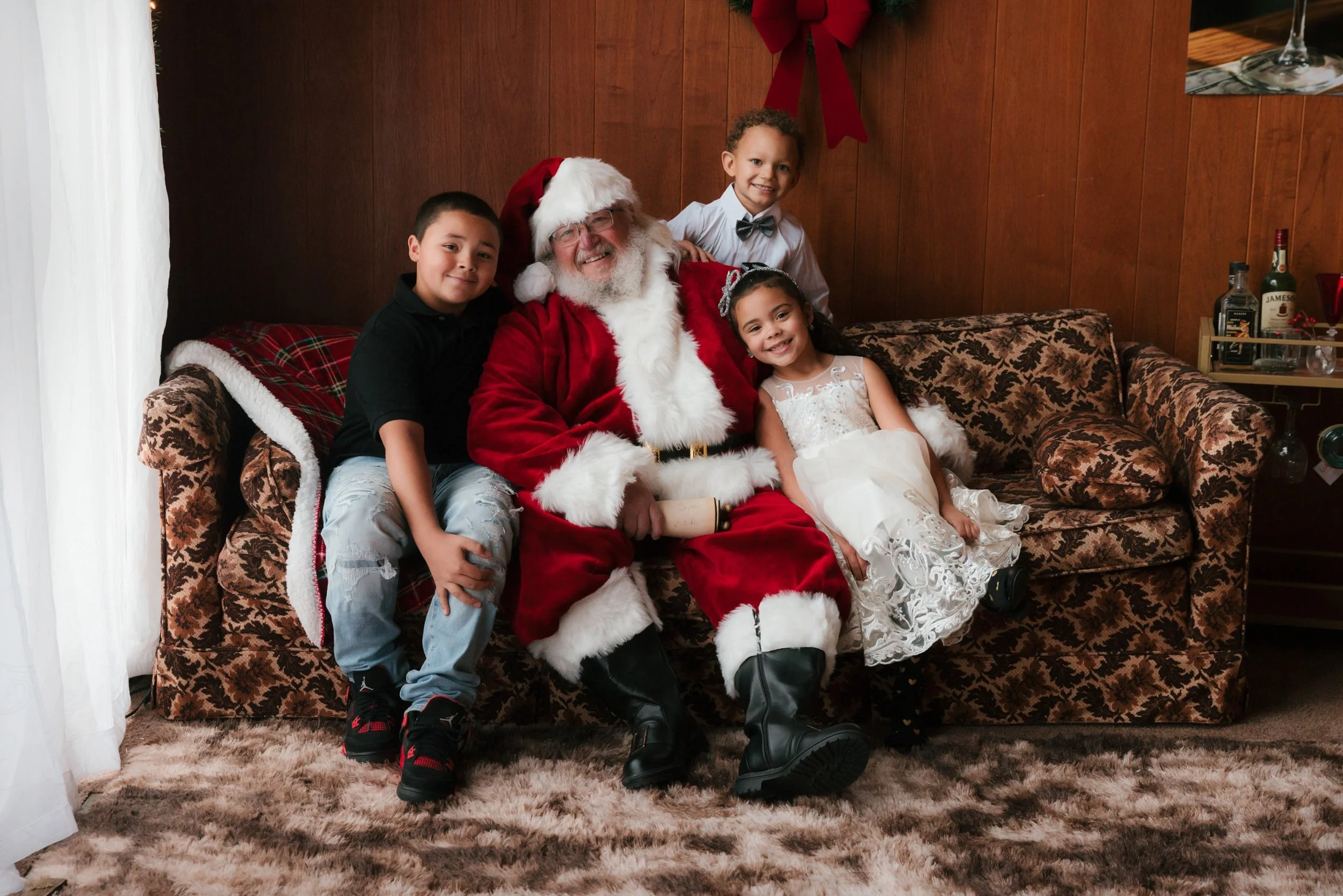 Santa photo at KLT A-Frame