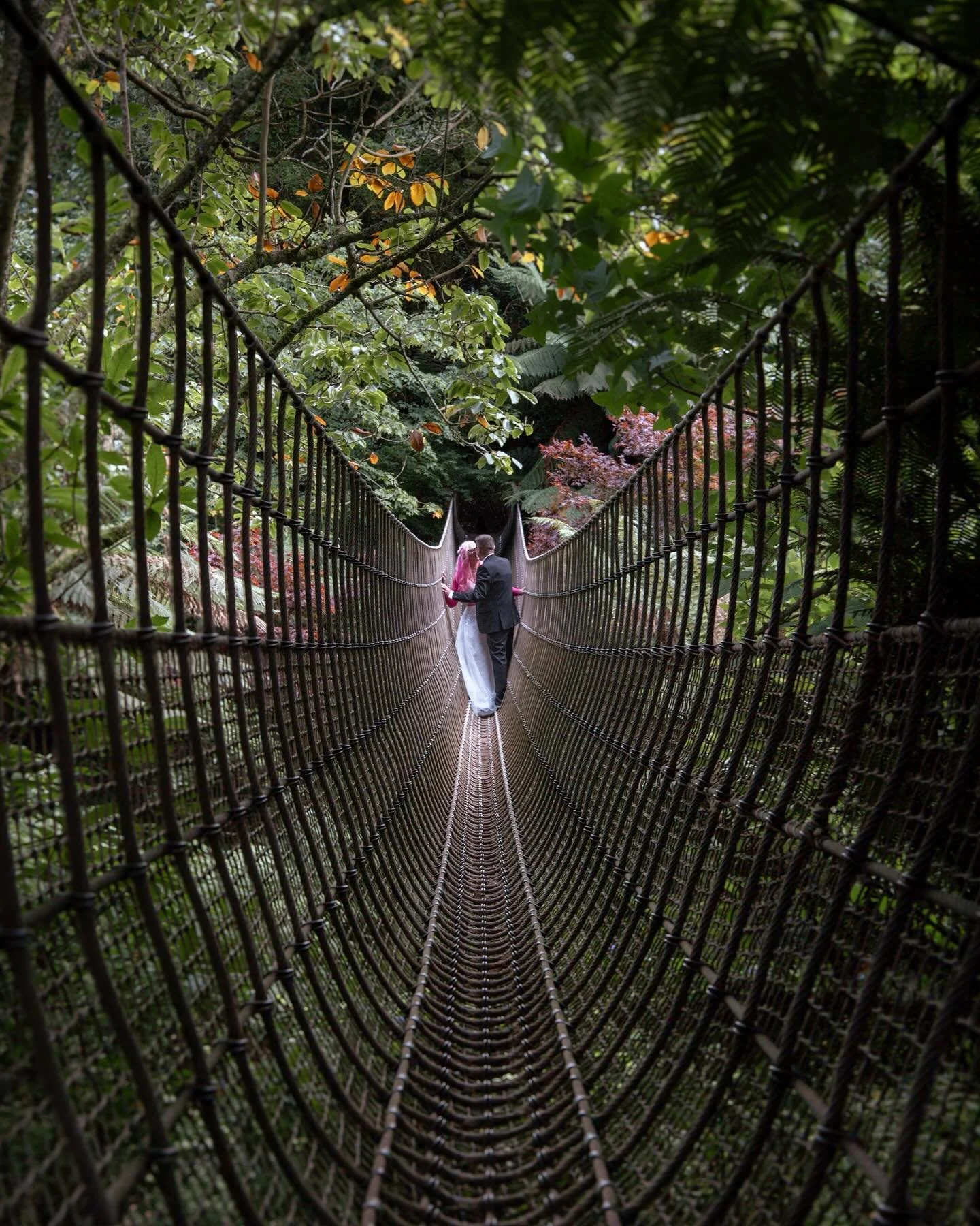 Suspended in the beauty of @heligangardens 
🌷🌿💍