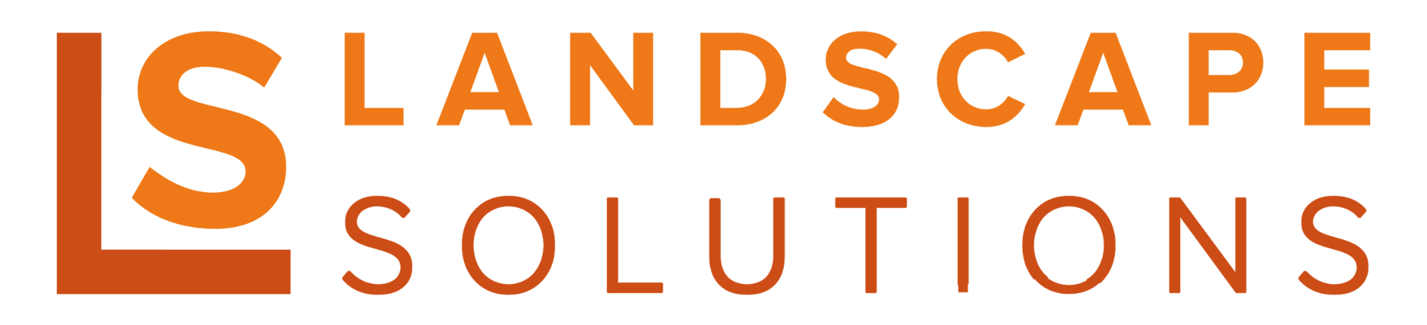 Landscape Solutions logo with orange stylized L and S icon
