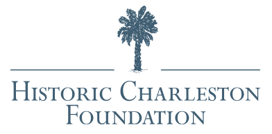 Logo of the Historic Charleston Foundation with a palm tree icon and text