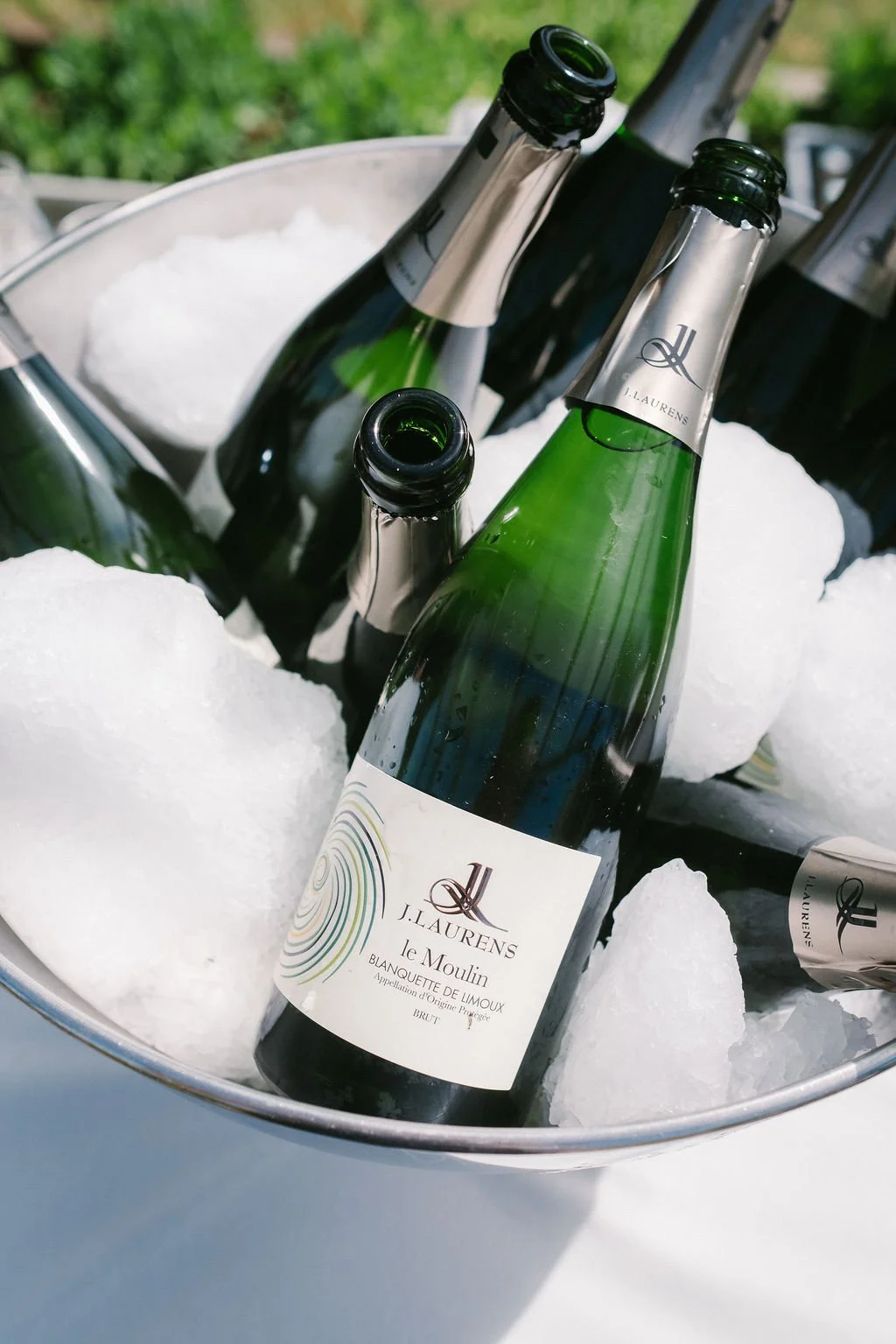 Bottles of Cremant de Limoux.