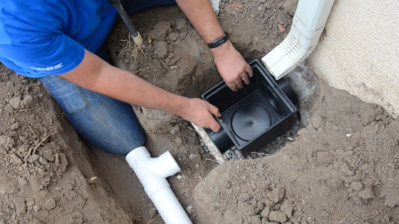 Catch Basin installation in Houston Tx homes