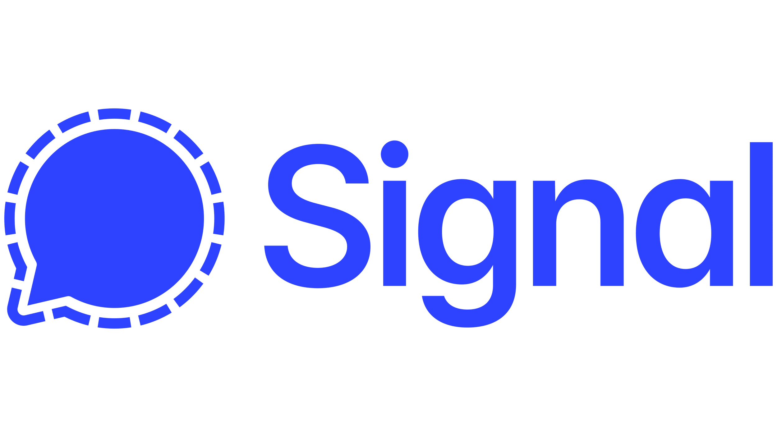 Blue stop sign with a dashed border and the word 'Stop' in blue letters.