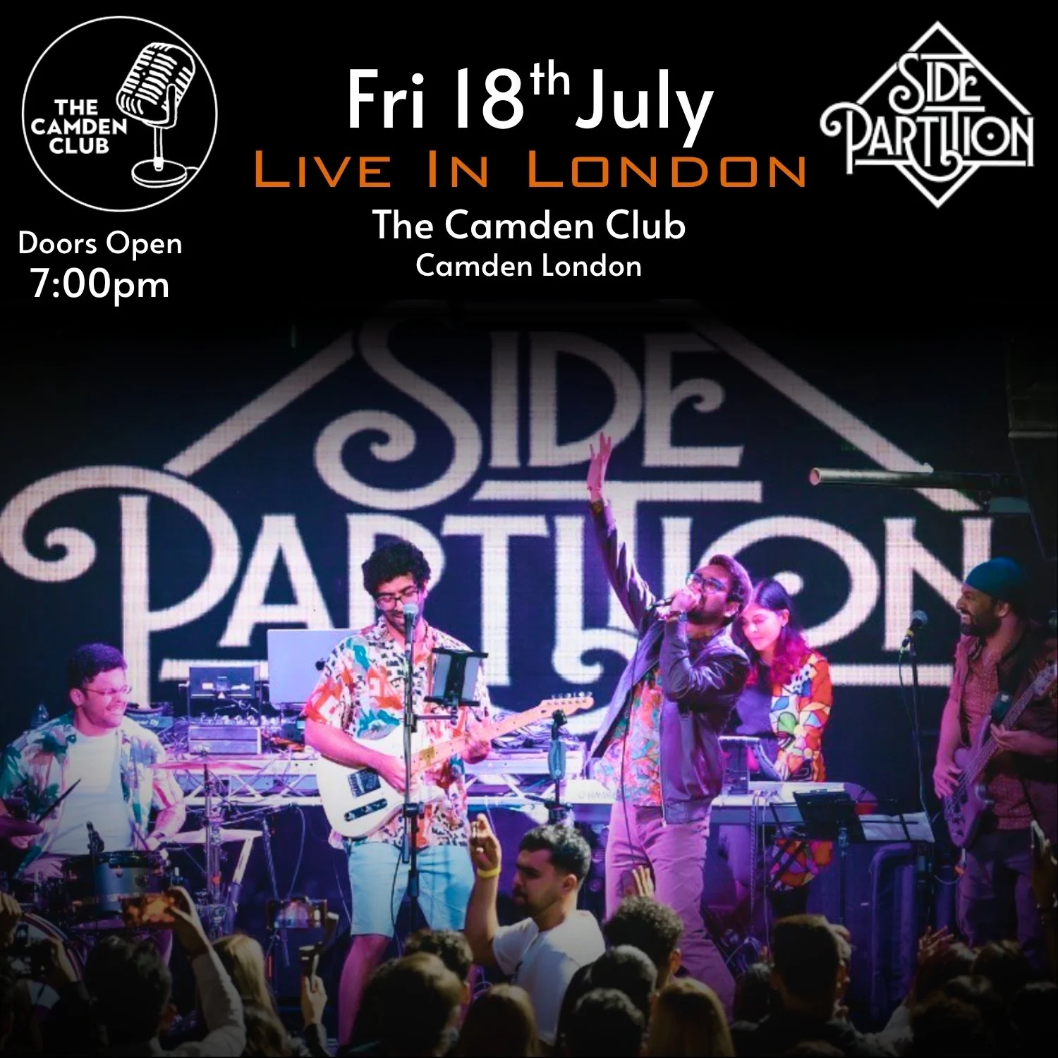 SIDE PARTITION - UK's No.1 Desi-Indie Rock Band - Live in London