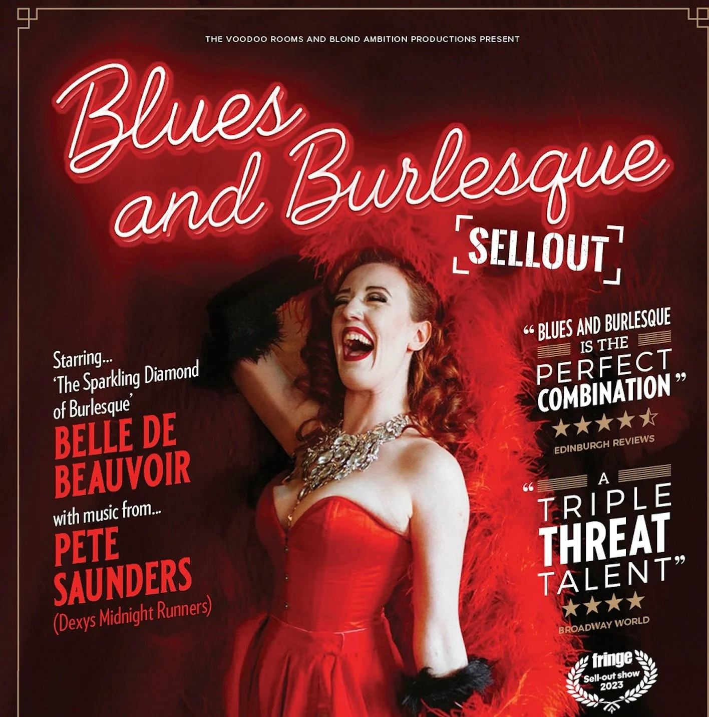 The highly anticipated sell out show @bluesandburlesque_uk  is debuting at the Camden Club before their Edinburgh fringe show 💕

Limited tickets available!
