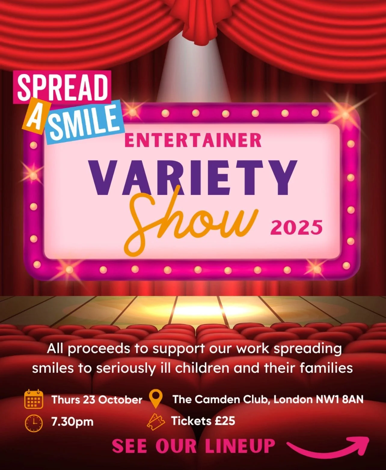 SPREAD A SMILE Entertainer variety club