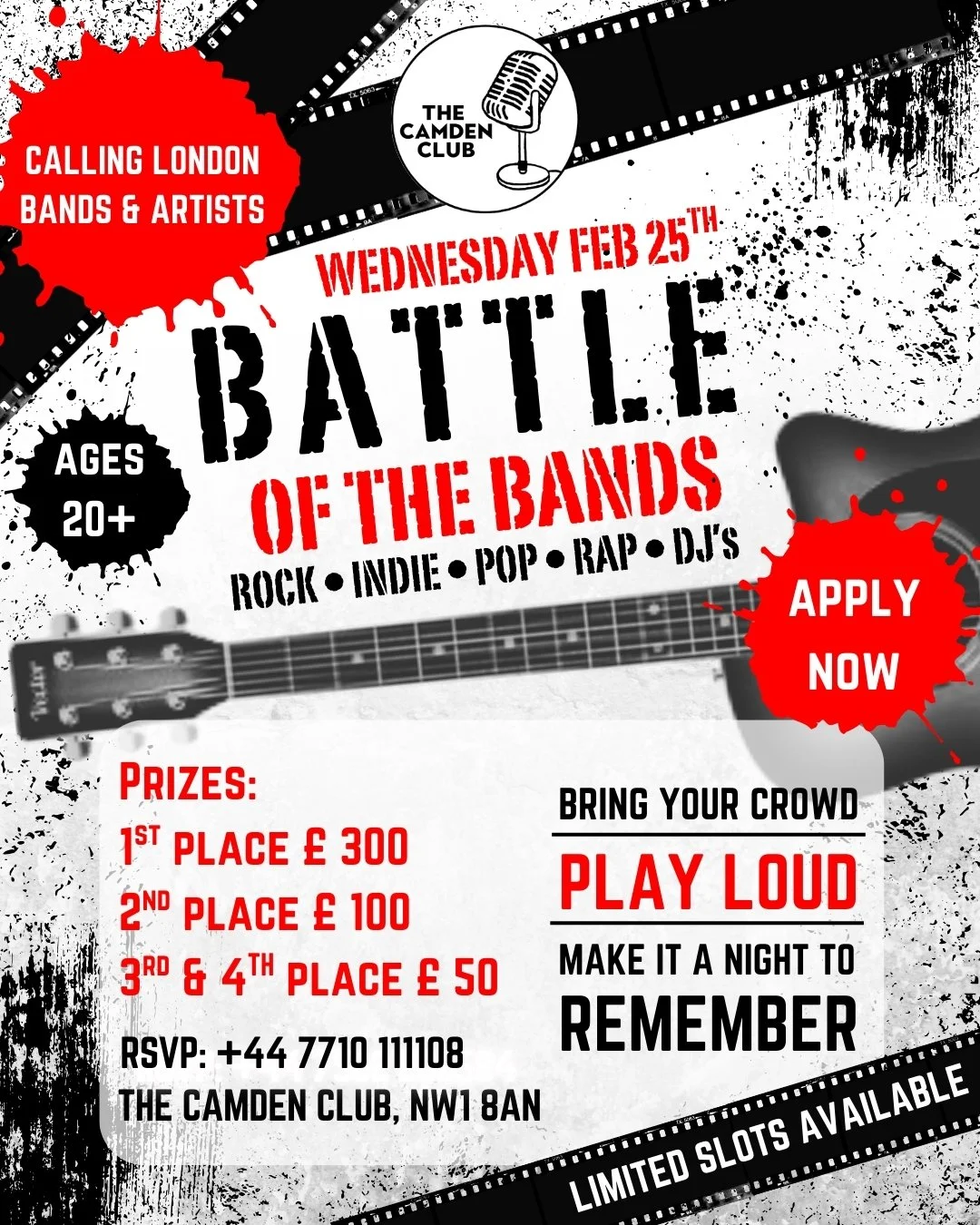 Battle of the Bands – Live at The Camden Club