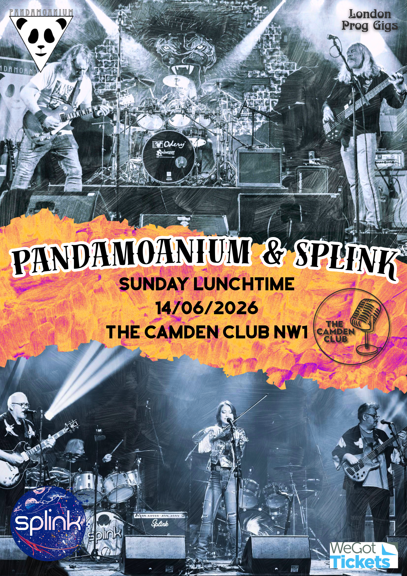 PANDAMOANIUM and SPLINKSunday lunch and afternoon