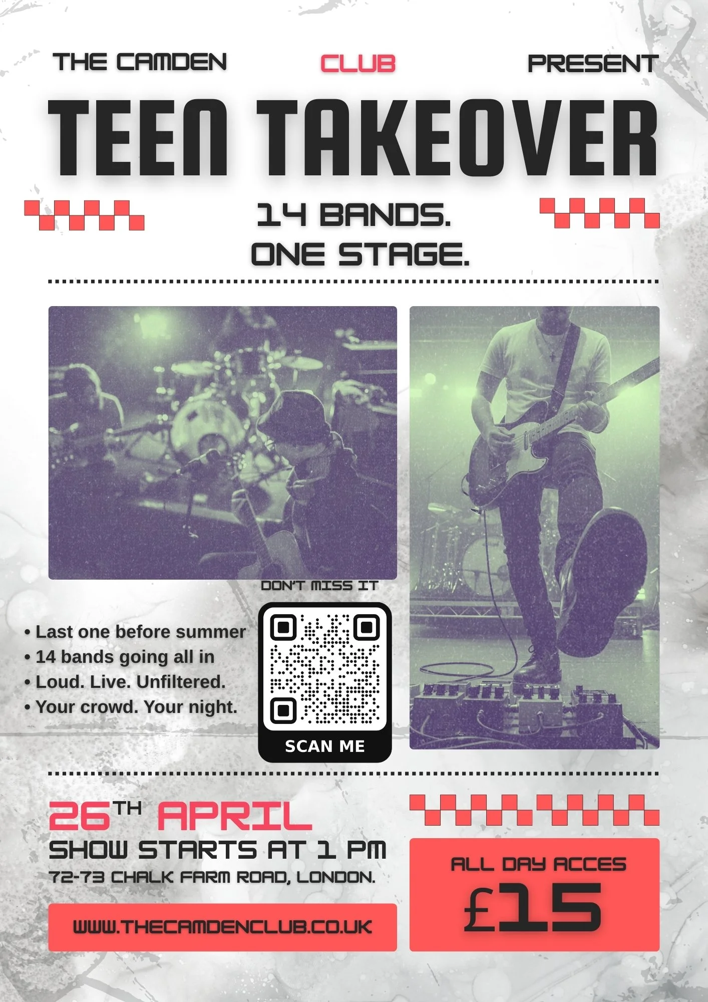 Teen Takeover — Live at The Camden Club