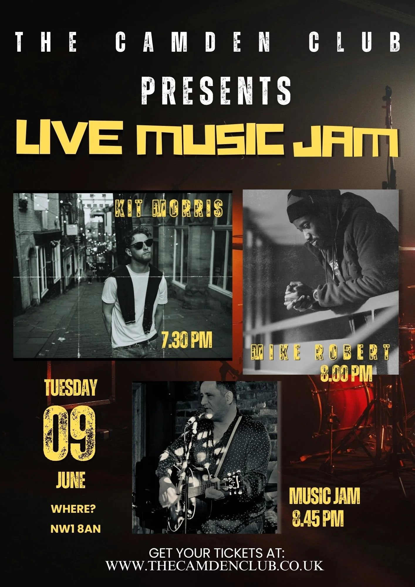 Live Music Tuesday at The Camden Club