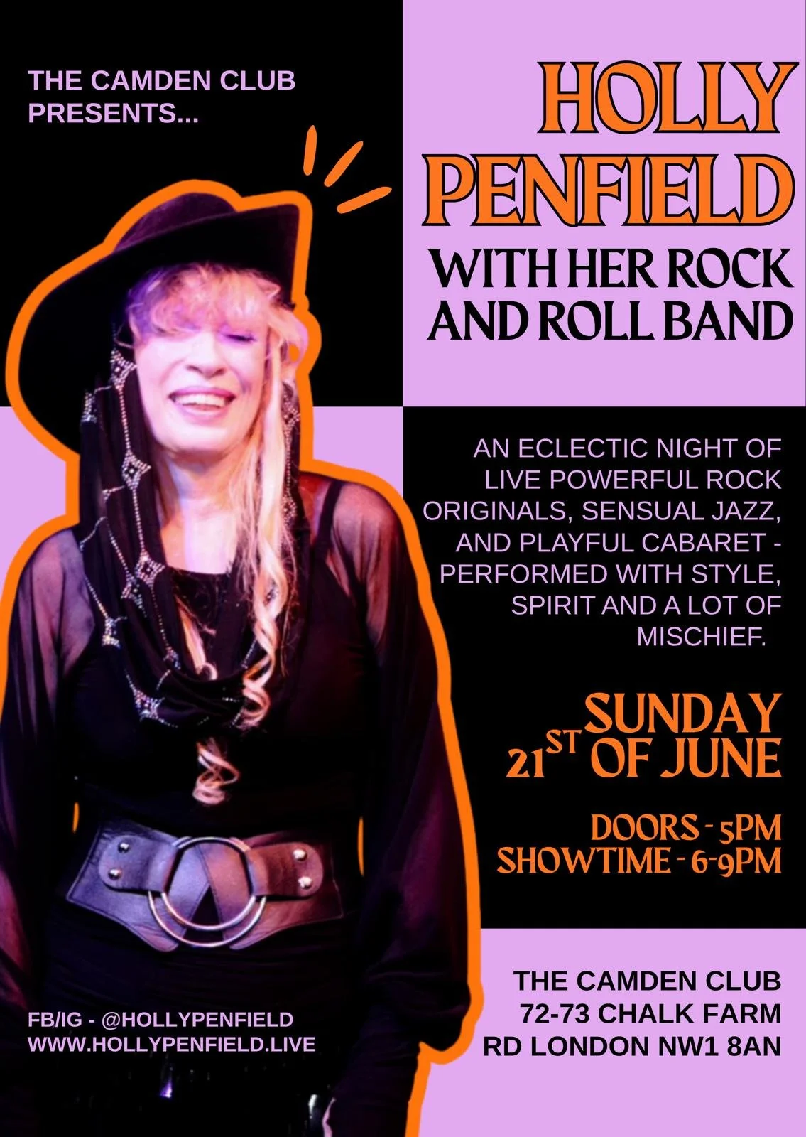 Holly Penfield &amp; Her Rock and Roll Band – Charity Fundraiser Concert