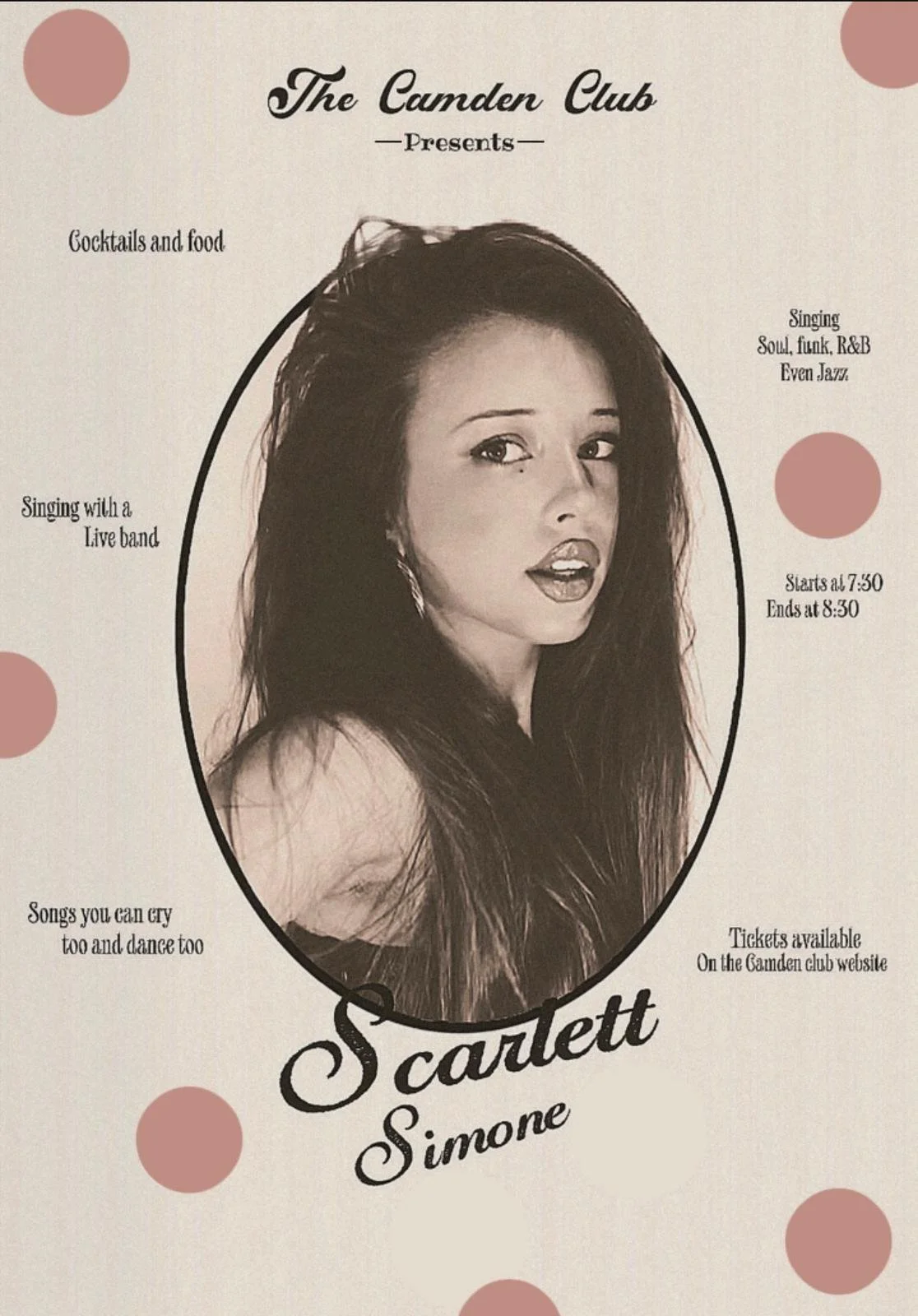 Scarlett Simone – Live at The Camden Club