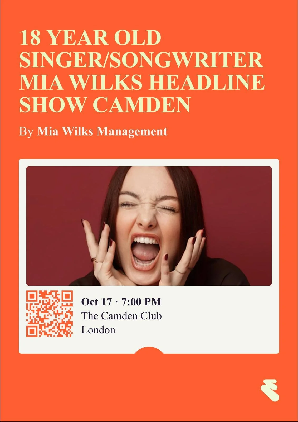 Mia Wilks – Live at The Camden Club