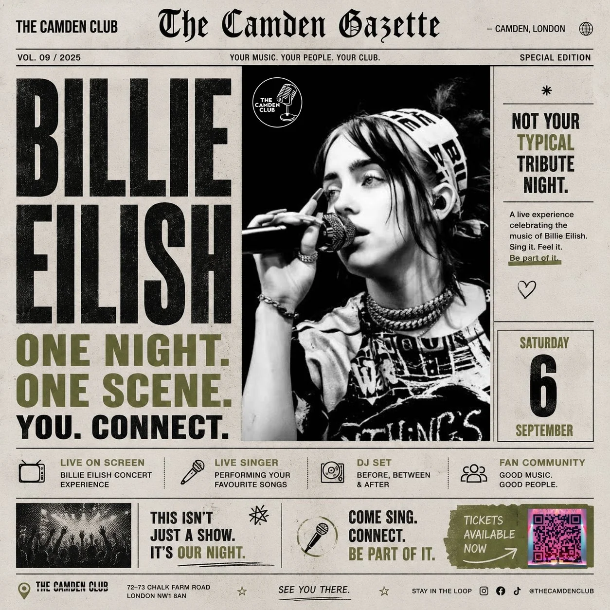 BILLIE EILISH — ONE NIGHT. ONE SCENE.