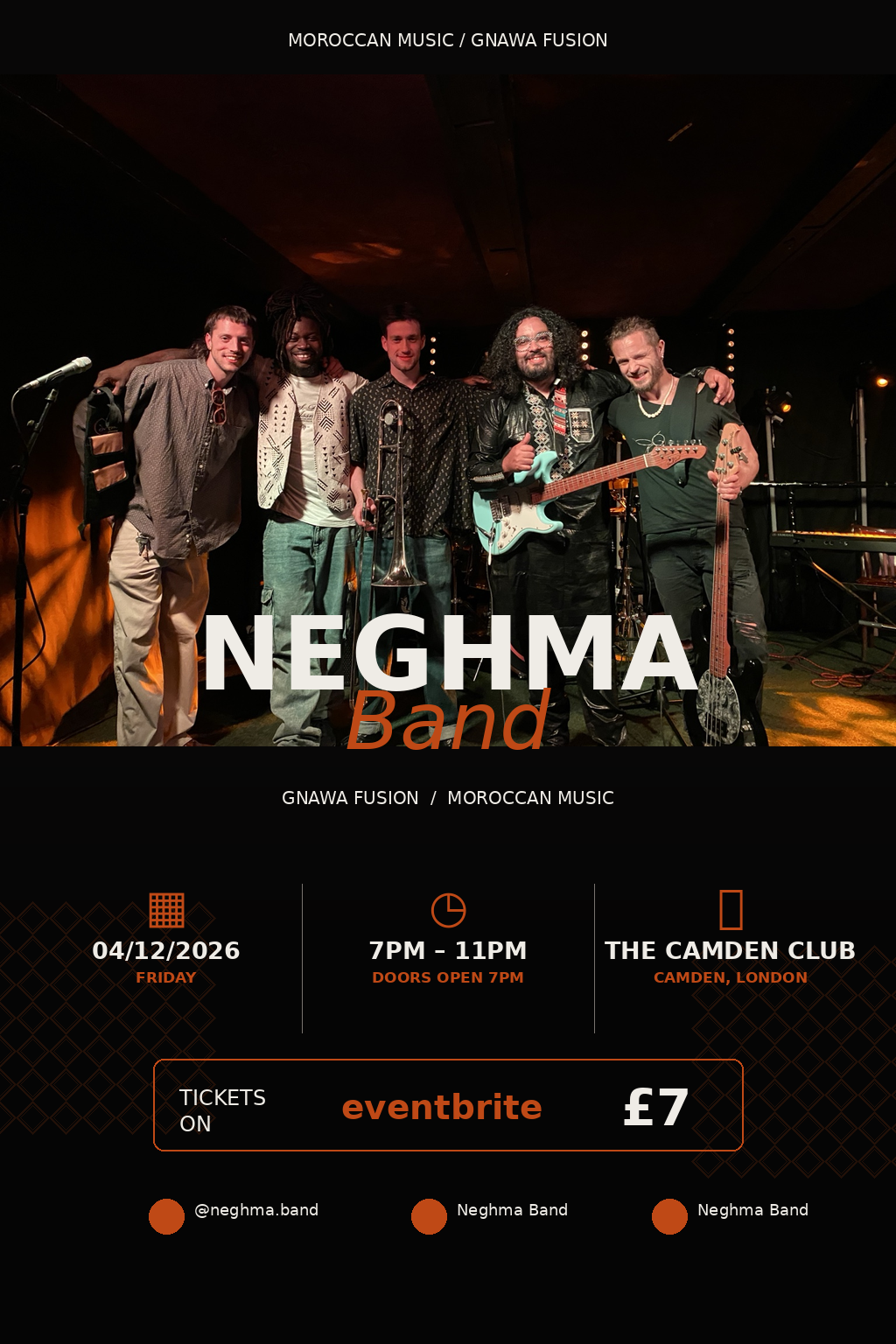 MOROCCAN EVENT NEGHMA BAND