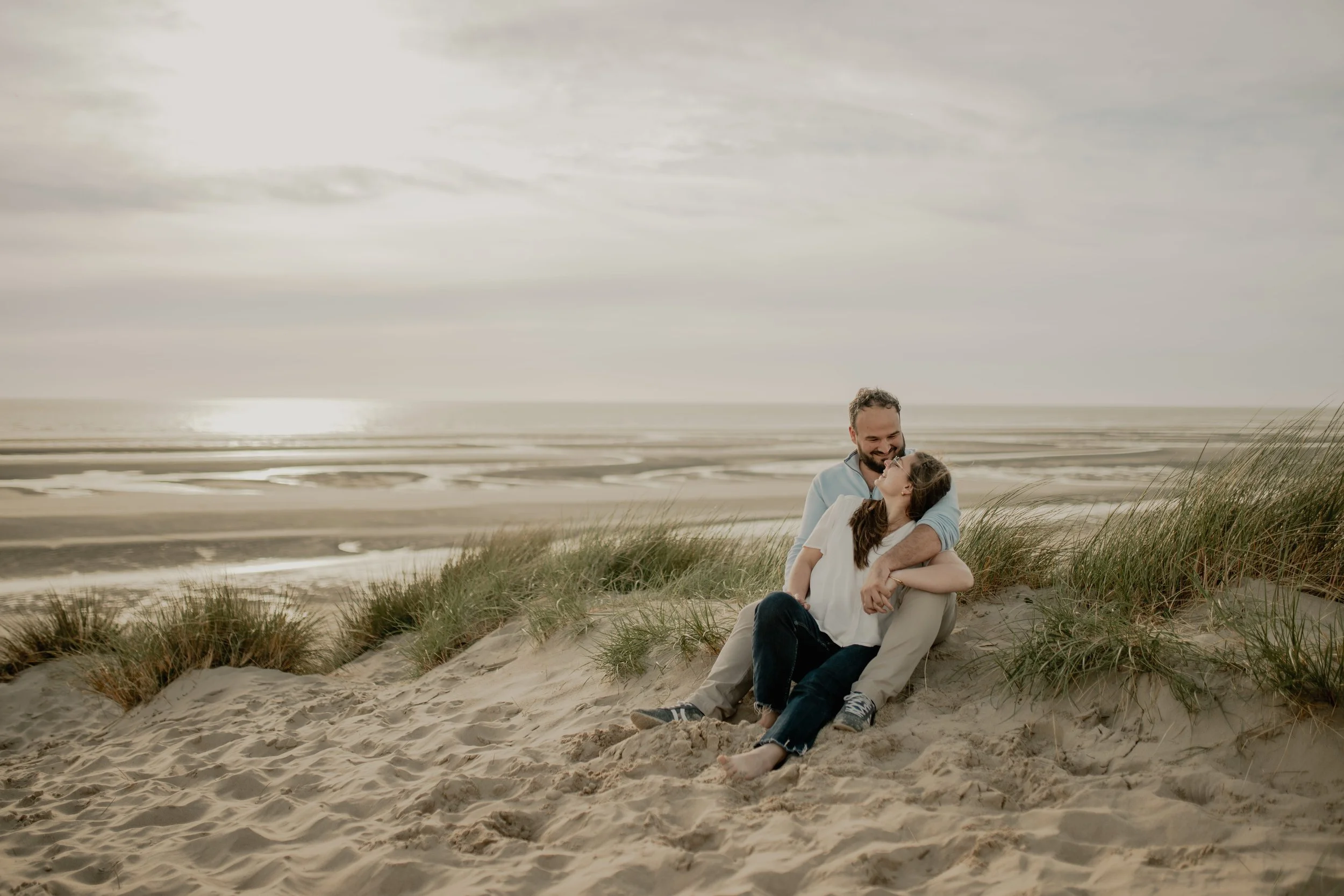 Séance engagement chien Touquet Paris Plage