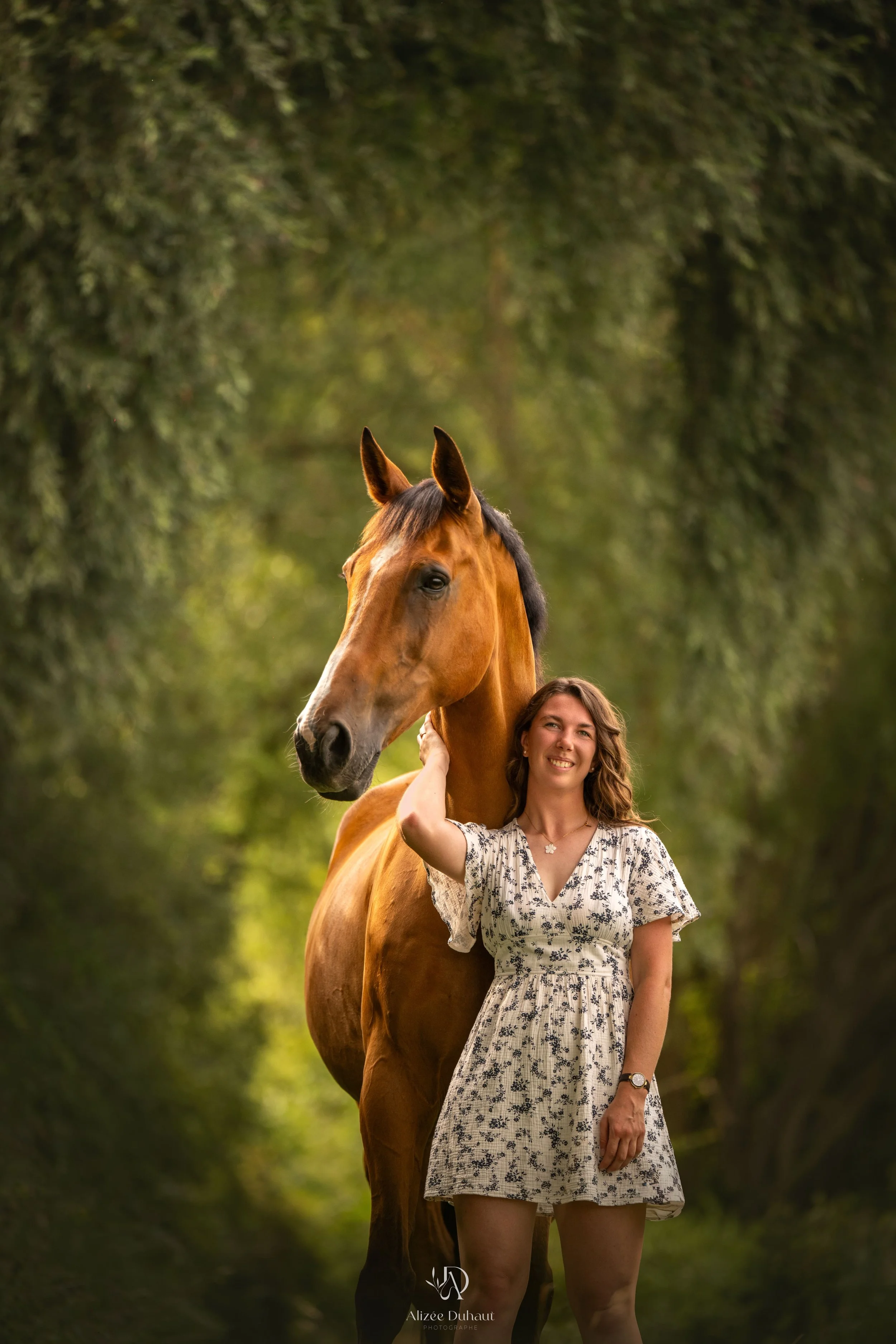 Séance photo équestre forêt Hauts de France