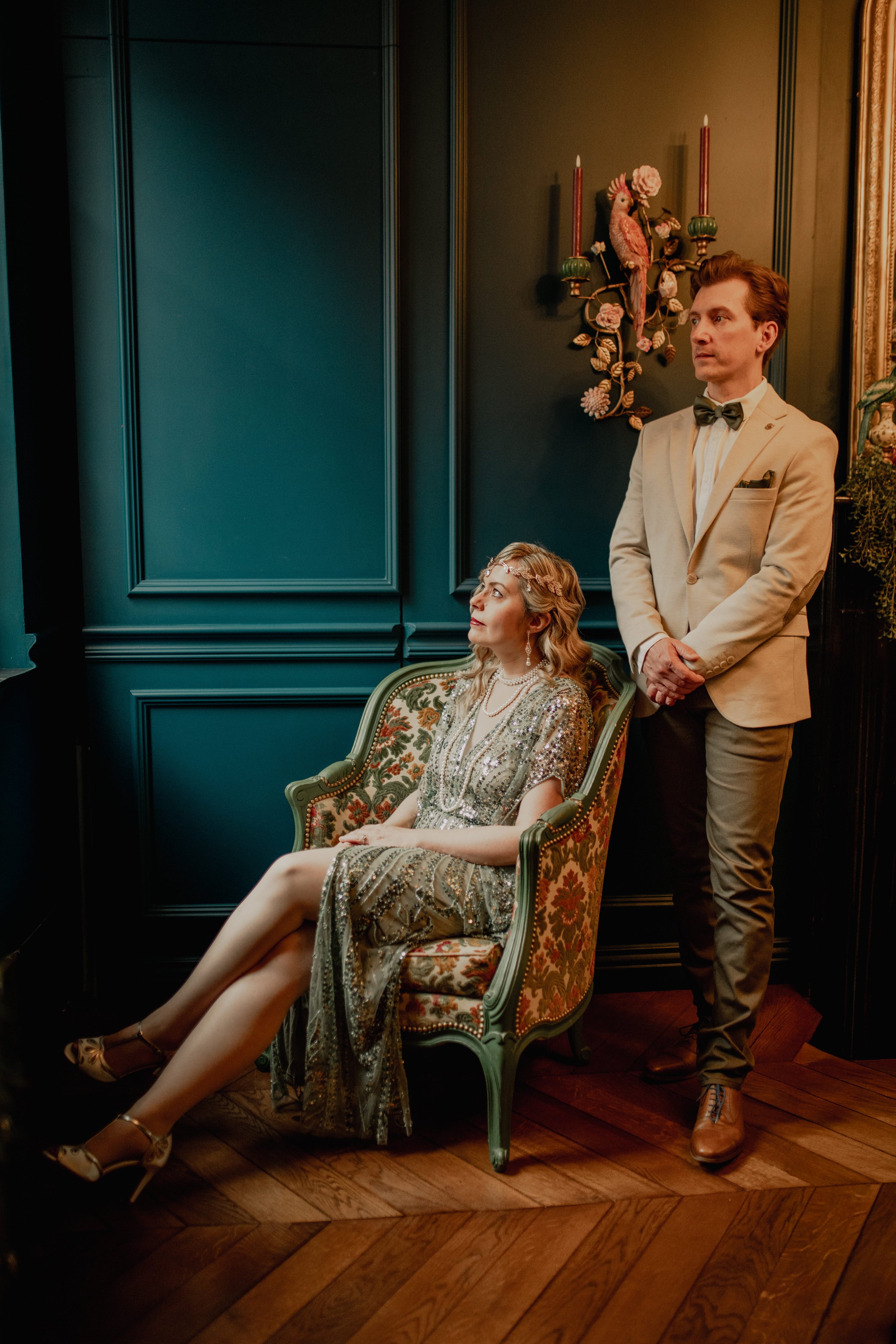 séance engagement couple vintage Arras