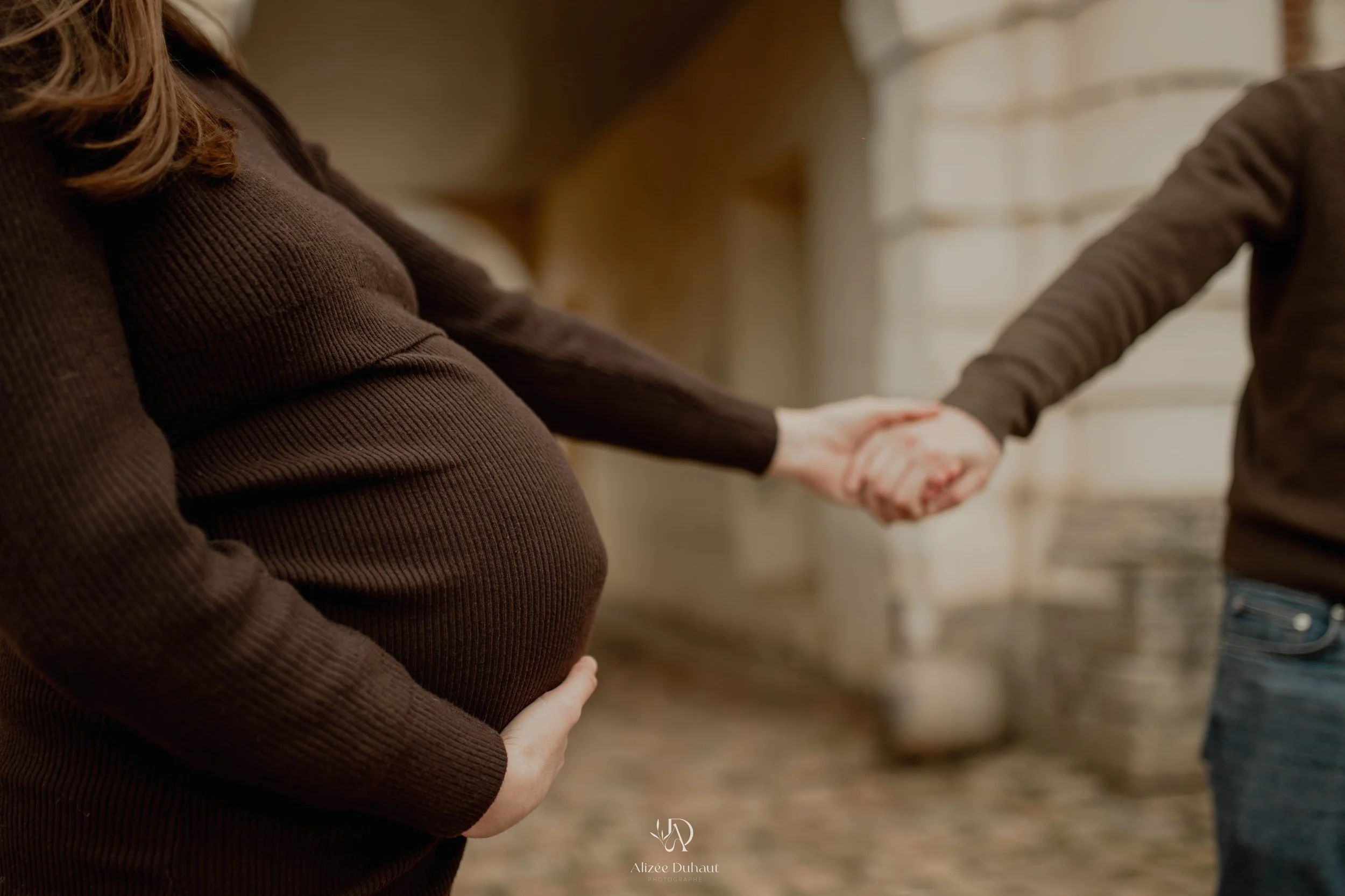Séance photo grossesse ventre rond