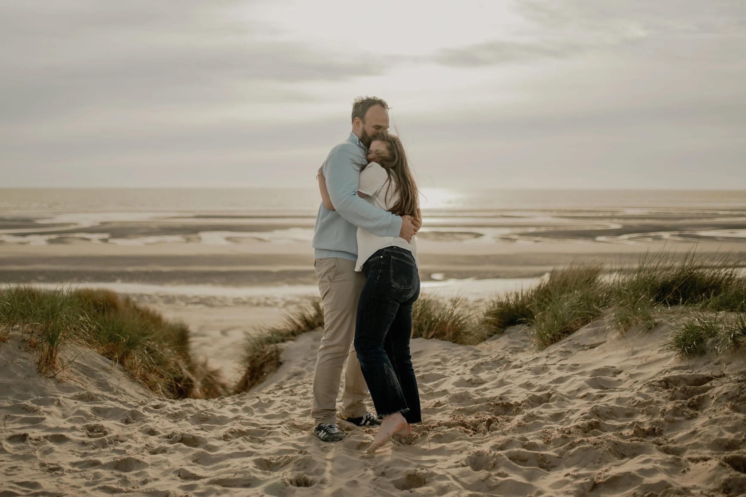 Séance engagement chien Touquet Paris Plage