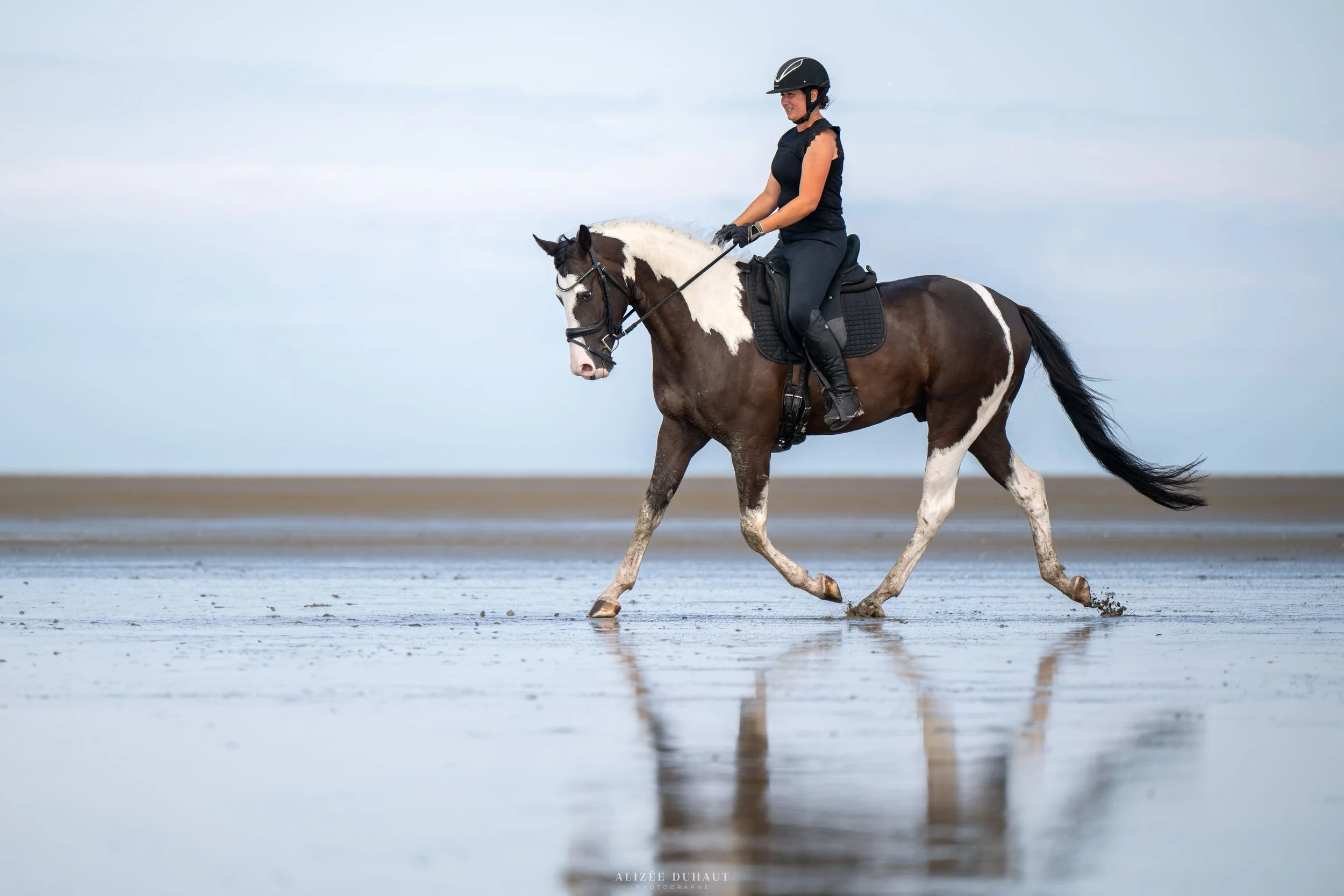 Séance photo cavalière plage de Marck, Pas de Calais