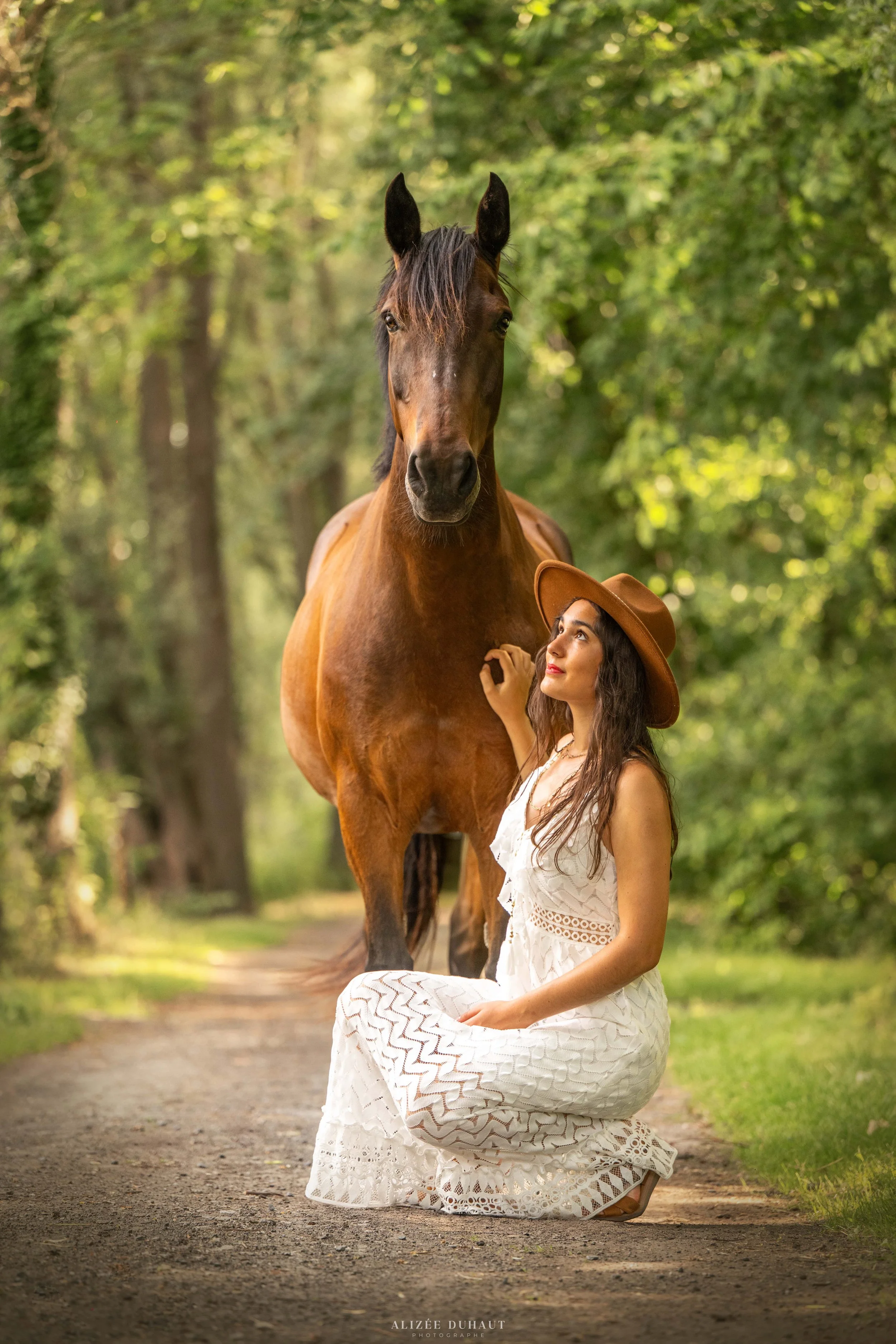 séance photo professionnelle cheval style bohème