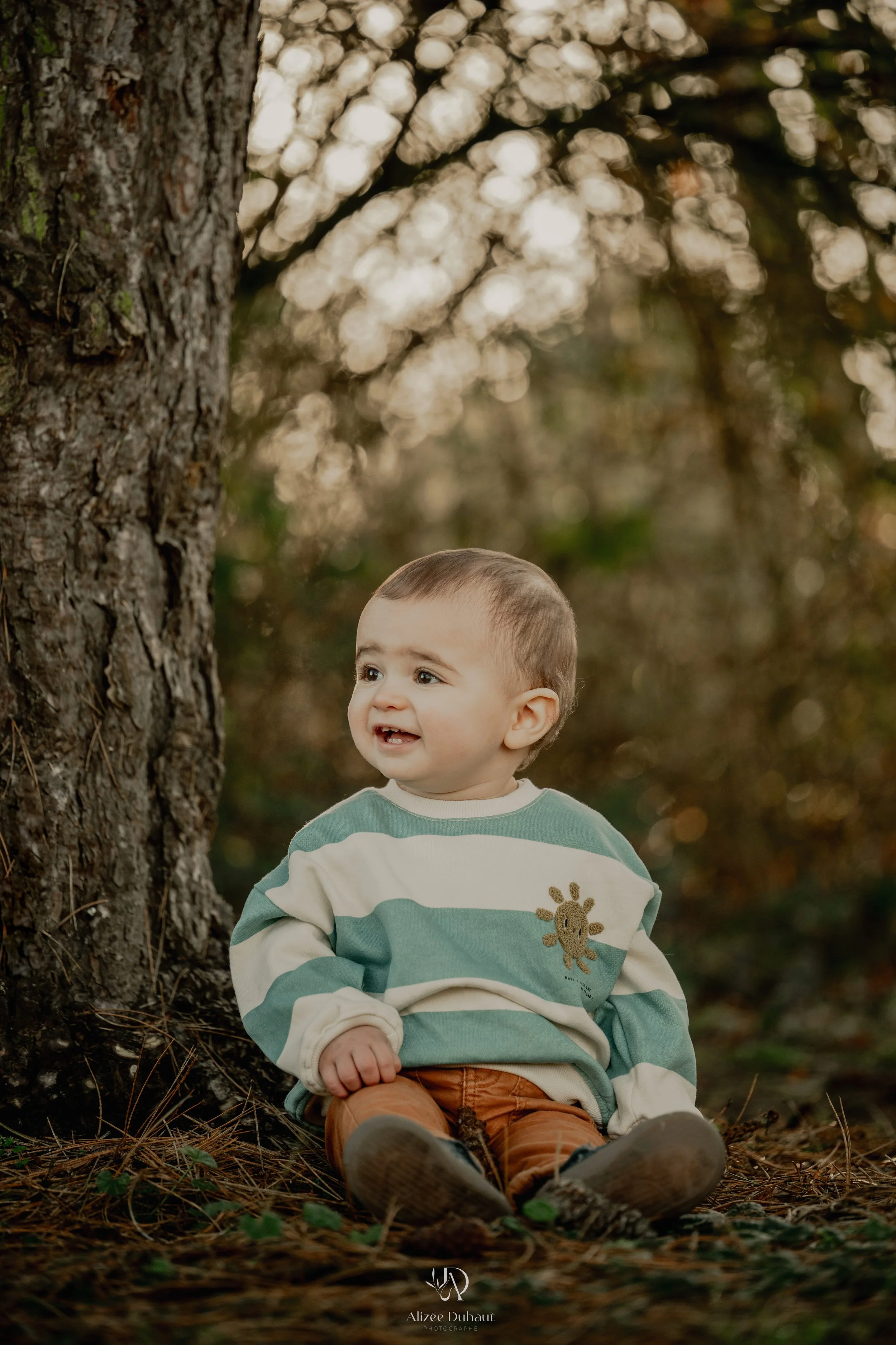 Rire enfant séance photo Lens