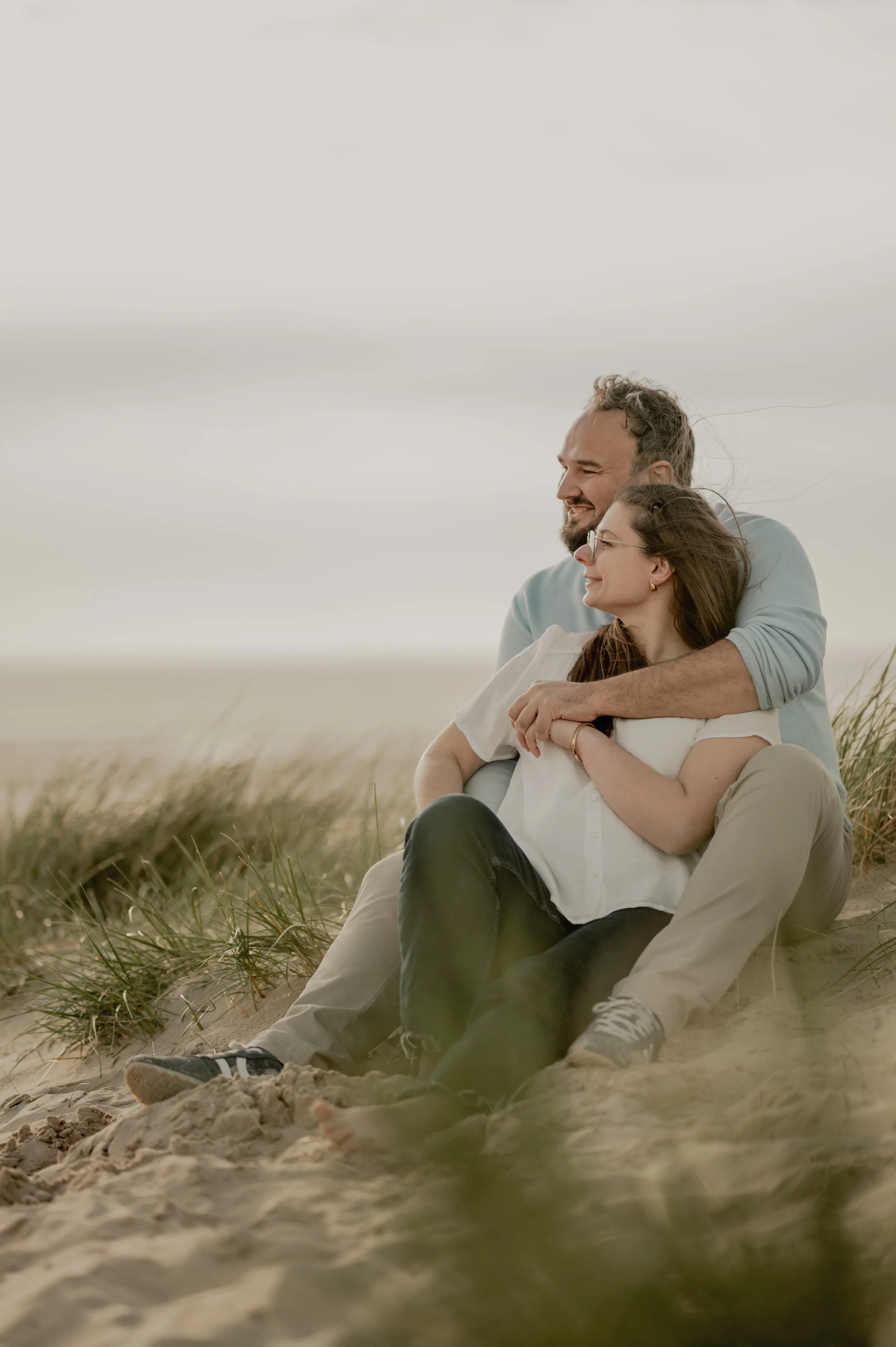 Séance engagement chien Touquet Paris Plage
