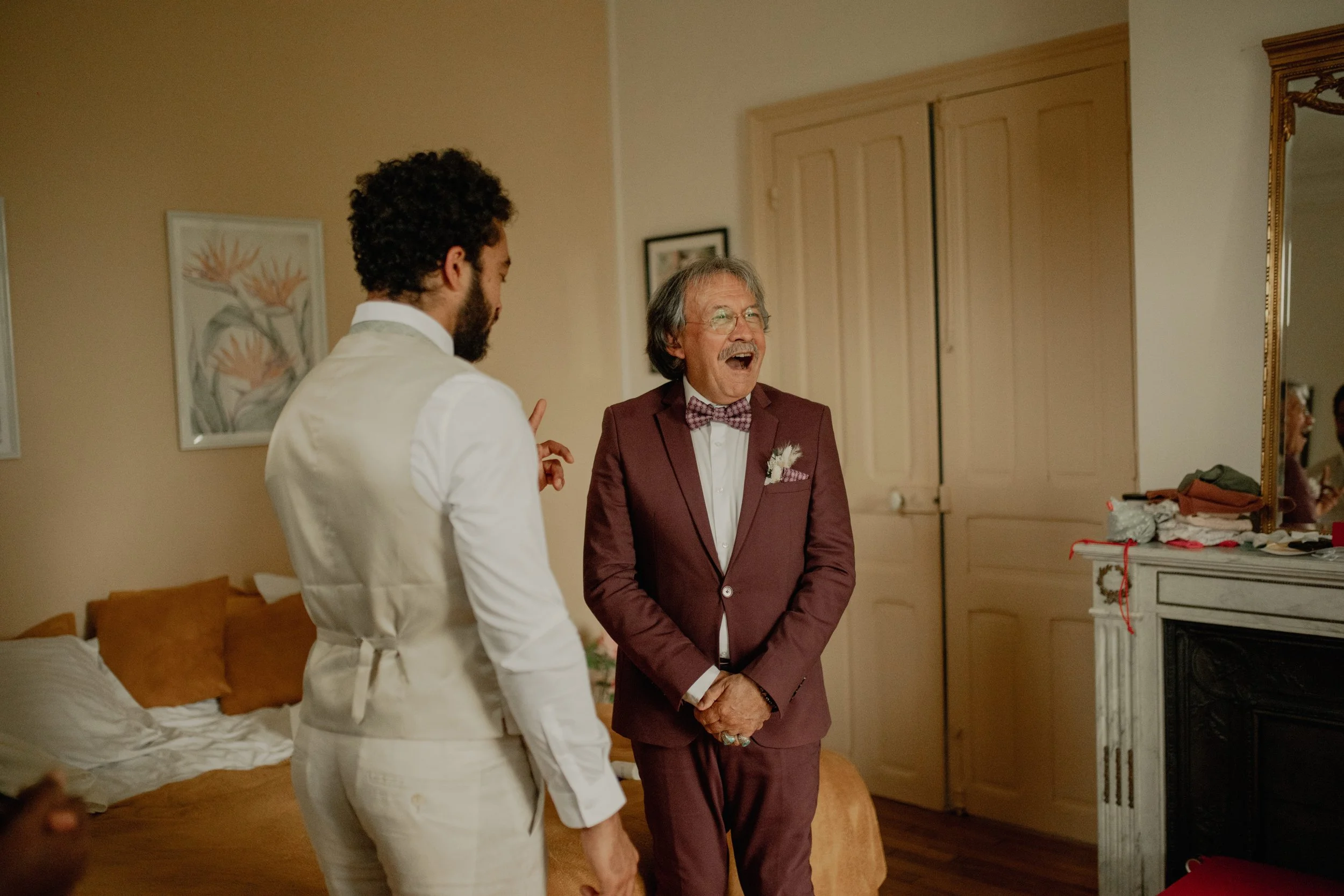 Papa de la mariée émotion