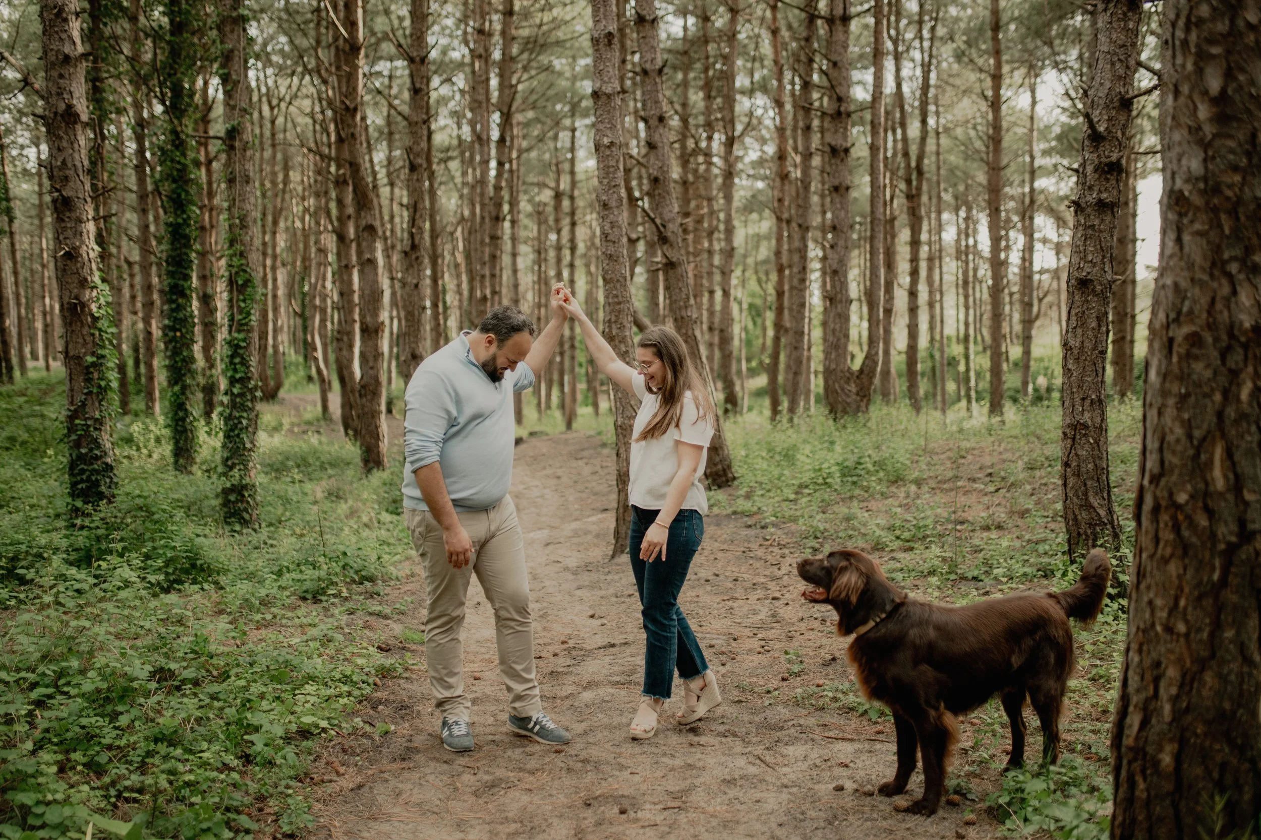 Séance engagement chien Touquet Paris Plage