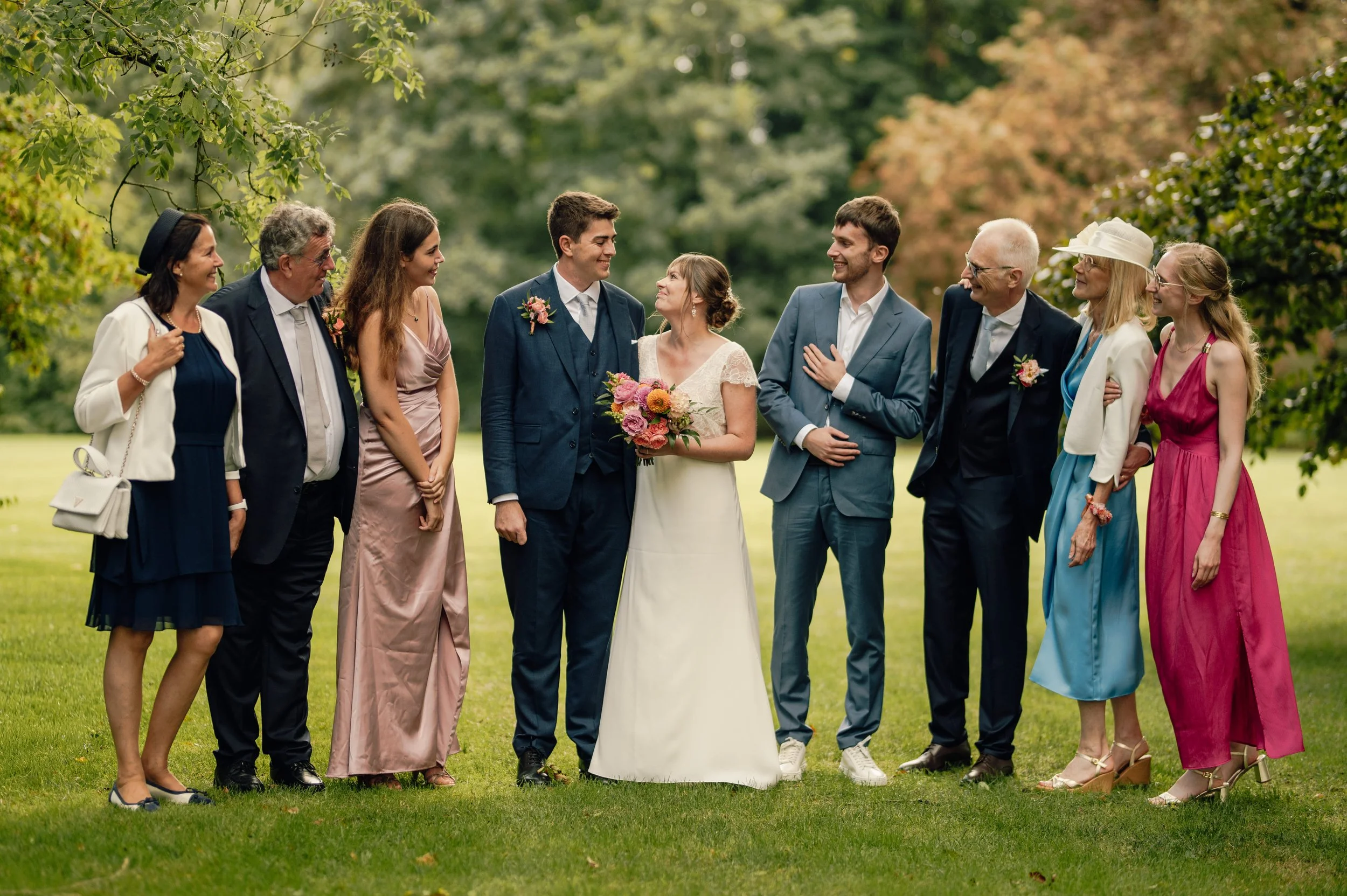 Photos de groupe au Château de Couturelle