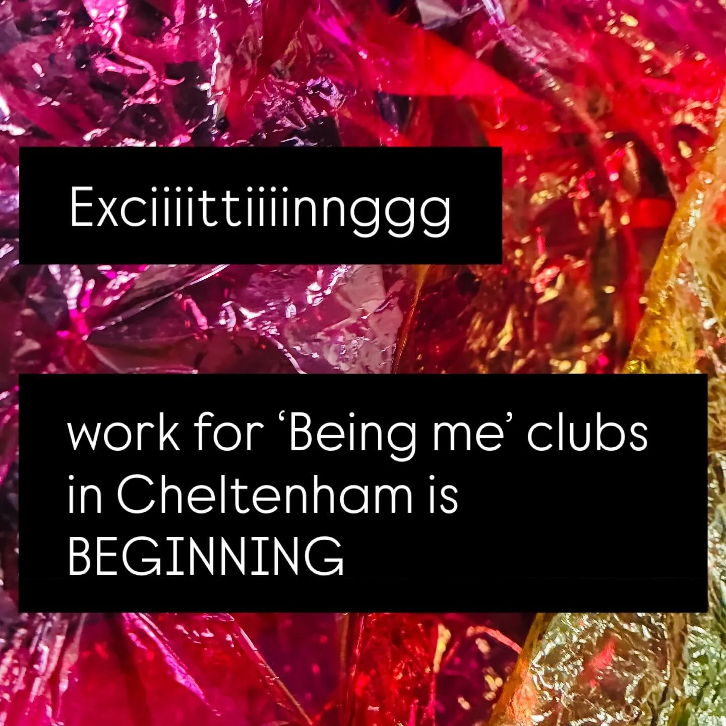 HYPED for this 🥹🔥✨🙏🏻👏🏻
Cracking on with admin, planning &amp; prepping. 
I&rsquo;ll be co-facilitating the older groups (16-25s) with @sumita_unjumbled for the &lsquo;Being me&rsquo; clubs in Cheltenham this term. 
Run by the wonderful @cant_si