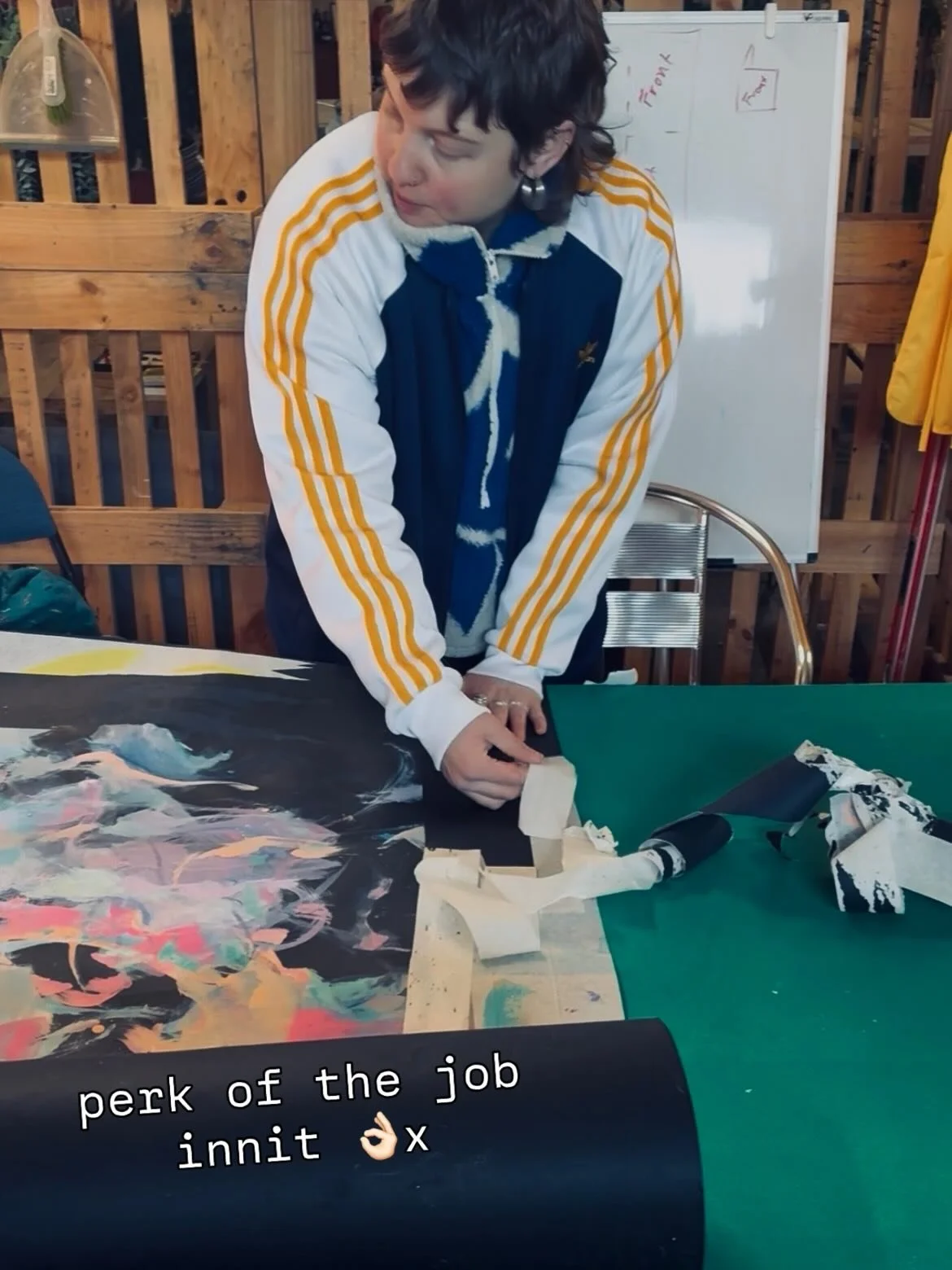 New year
New tape peel
Obvs. 

Mental morning, one kid refusing school, one kid having lessons at home, then the first kid got into school and the other kid had a new lesson and I had to be in two places at once and then I kind of made myself appear 